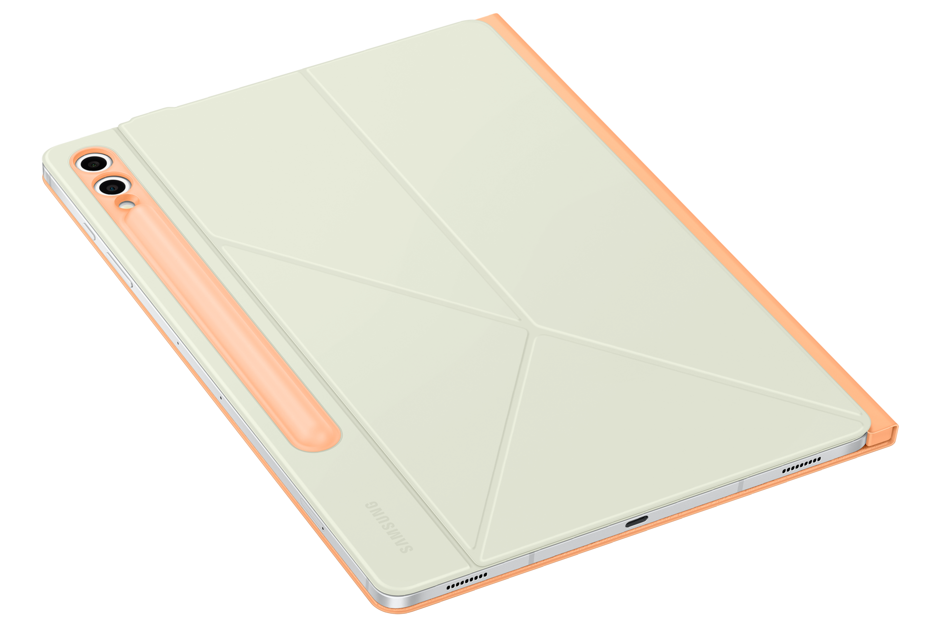 Smart Book Cover for Galaxy Tab S9+ / Tab S9 FE+ Dynamic1 Orange 