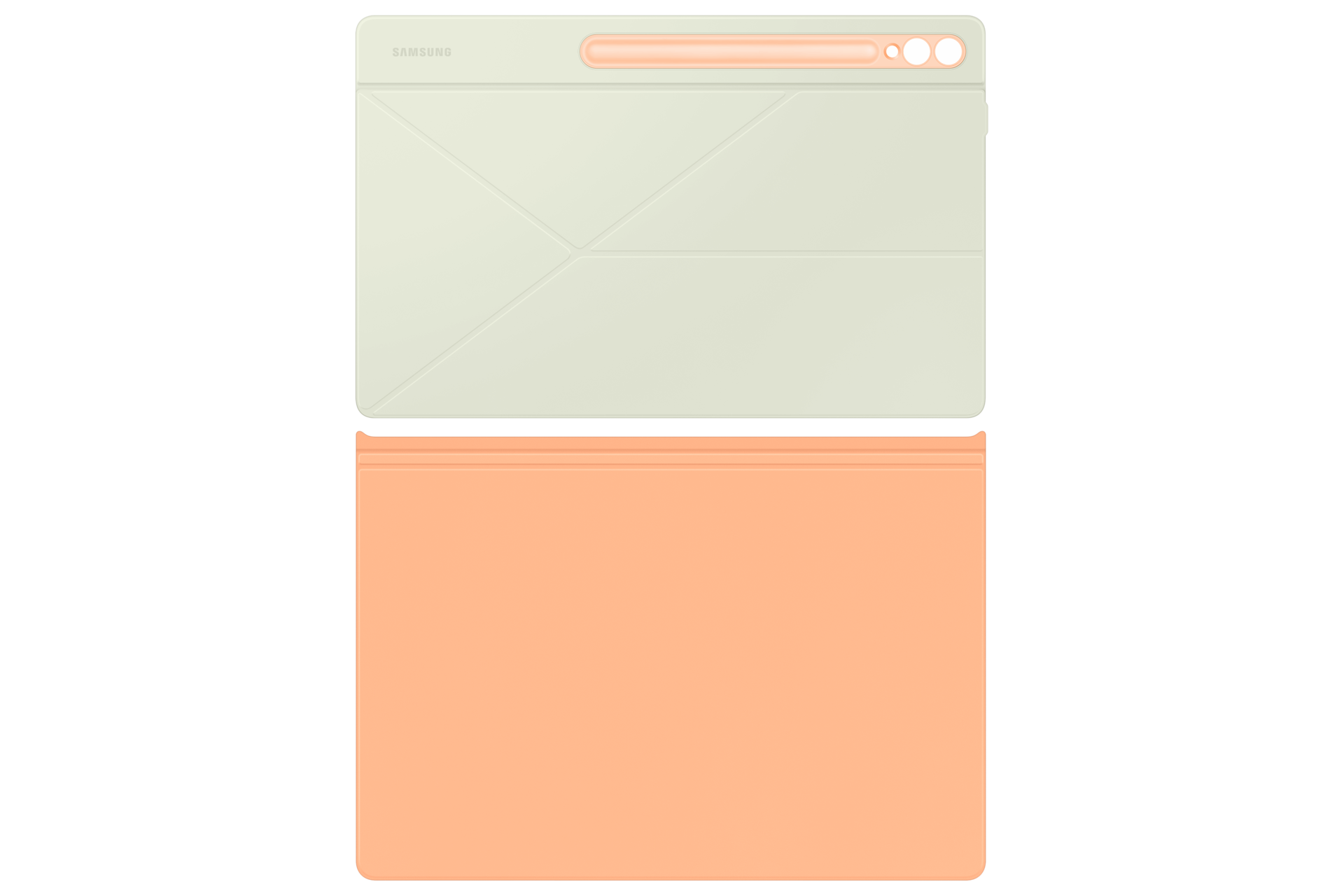 Smart Book Cover, Galaxy Tab S10 Ultra | S10 Ultra 5G | S9 Ultra | S9 Ultra 5G Back Orange 