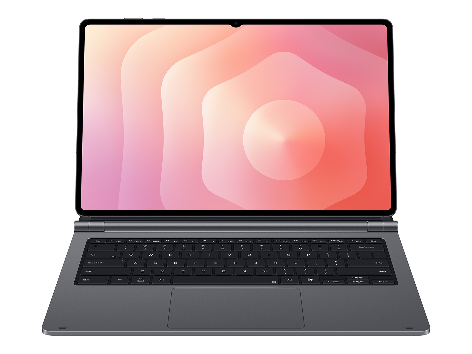 Tab S11 Ultra Pro Keyboard Gray - standing1