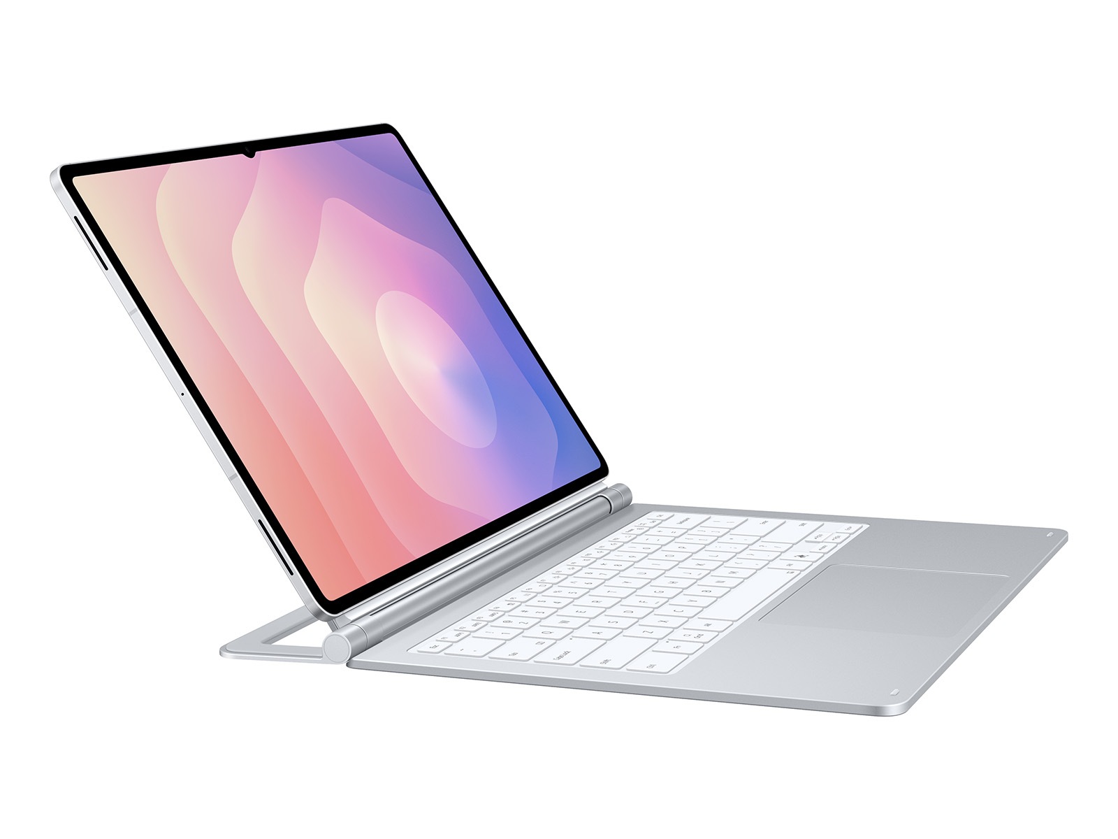 Tab S11 Ultra Pro Keyboard Silver - standing2