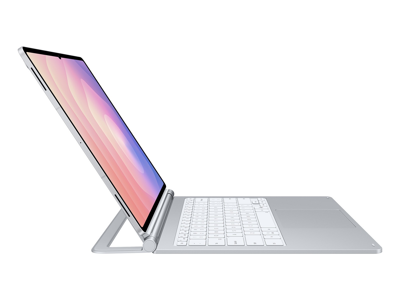 Tab S11 Ultra Pro Keyboard Silver - standing3