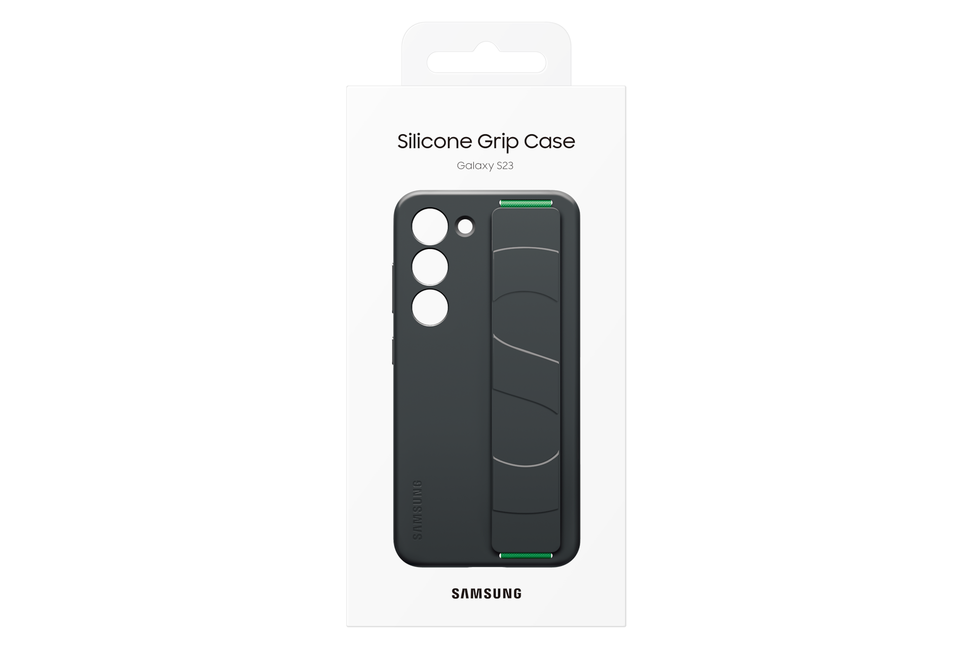 Galaxy S23 Silicone Grip Case Package Black 