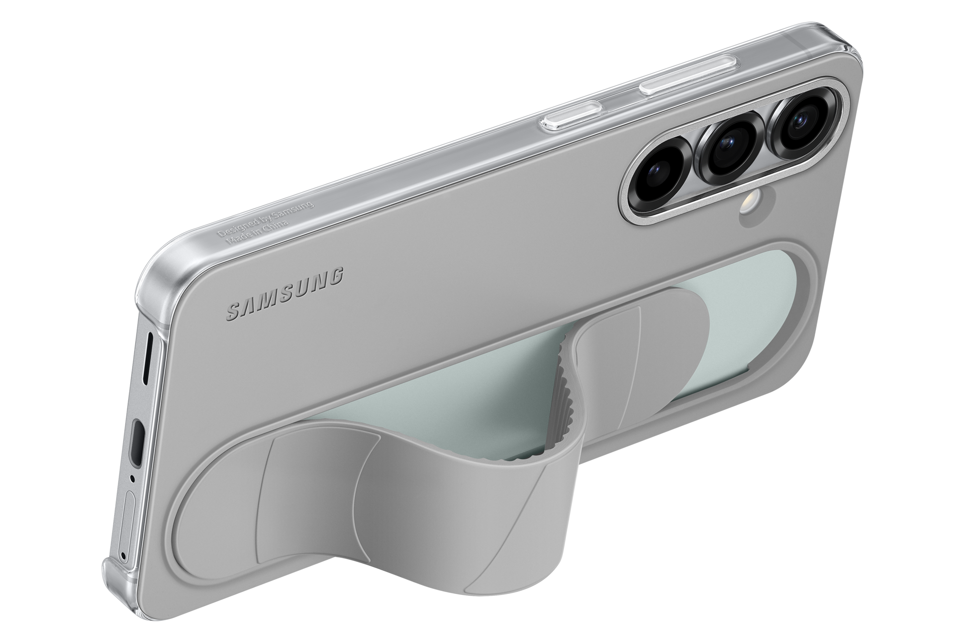 Galaxy S25 Standing Grip Case Dynamic Gray 