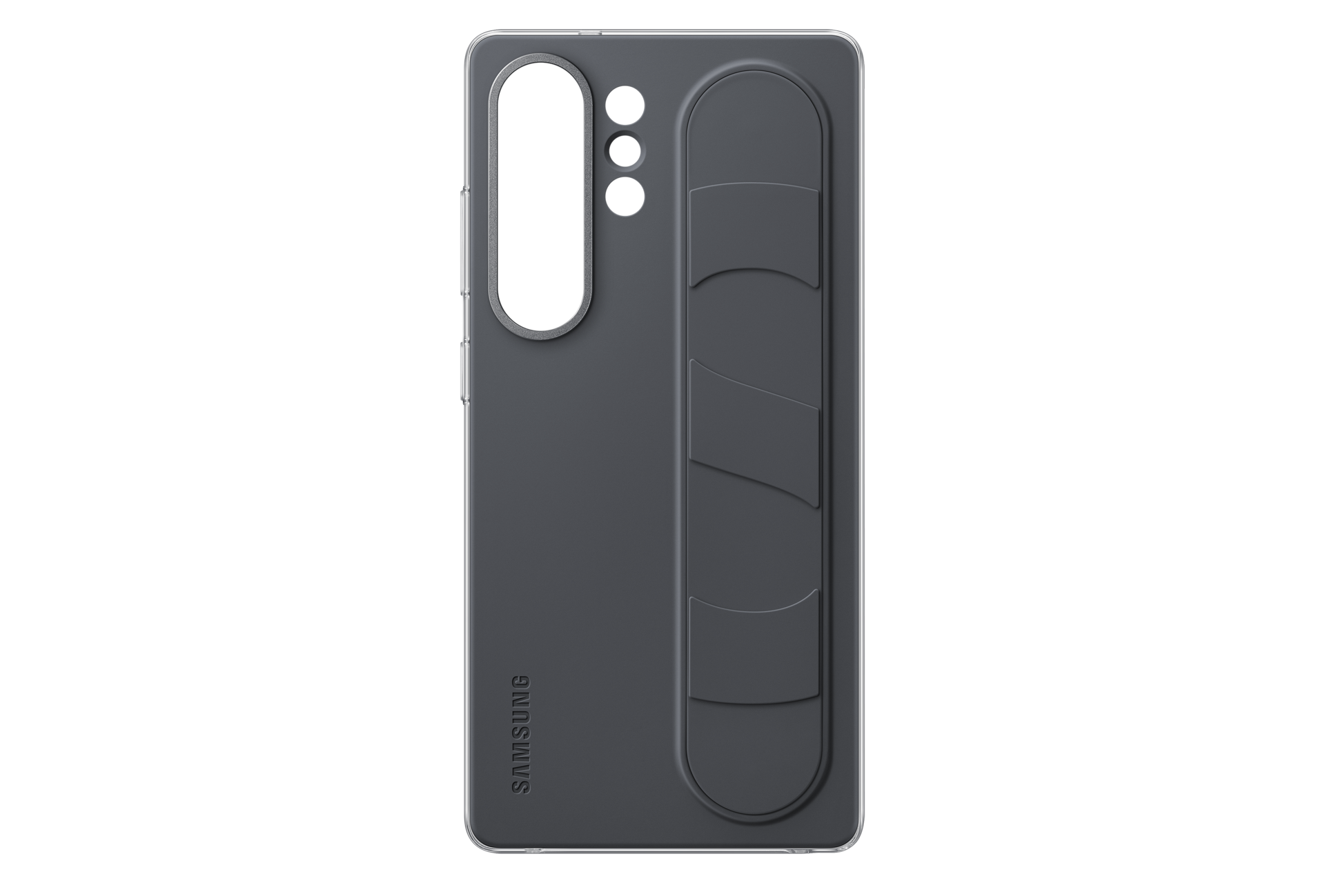 Galaxy S25 Ultra Standing Grip Case Front2 Black 