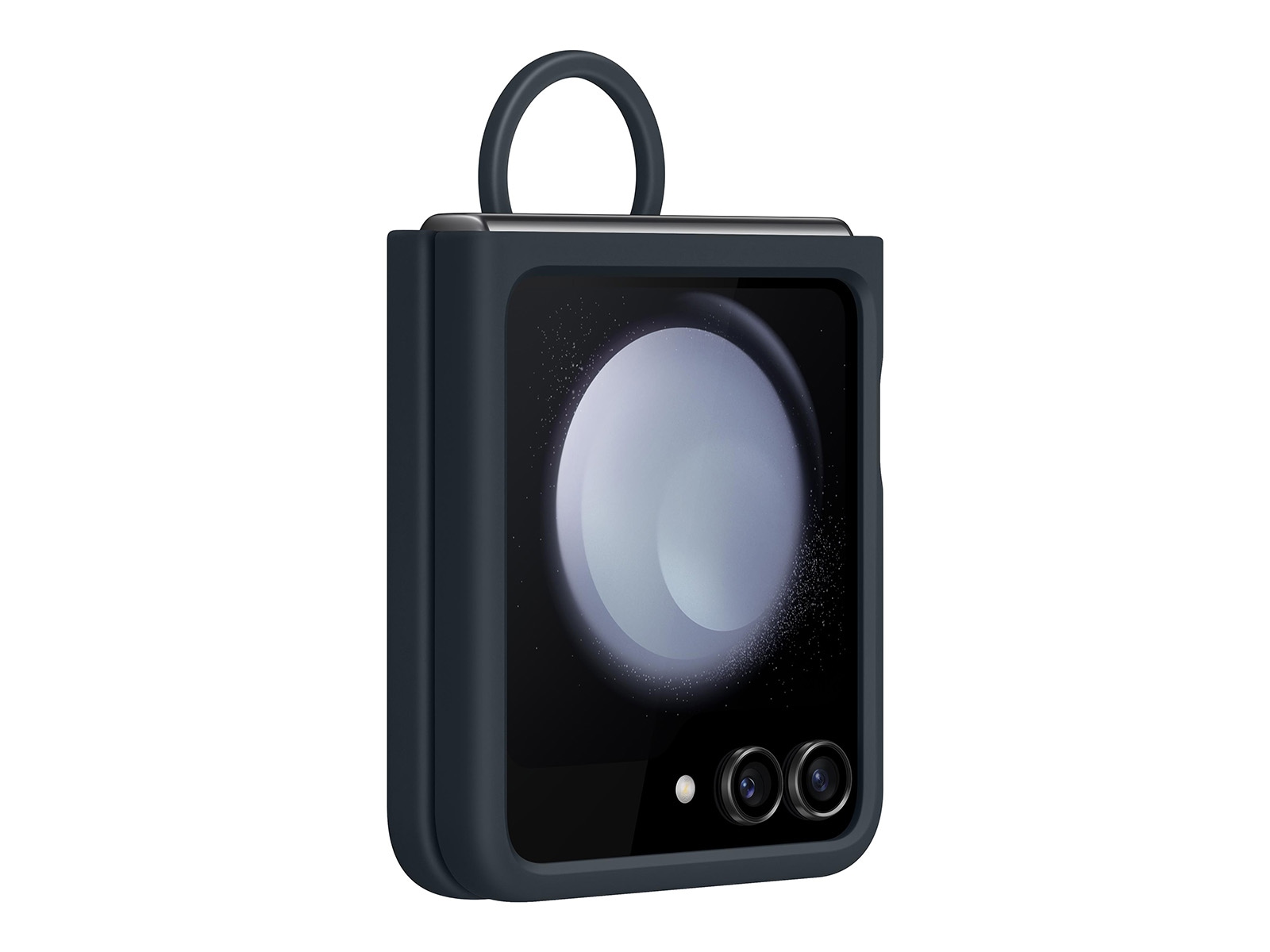 Galaxy Z Flip5 Silicone Case with Ring, Indigo