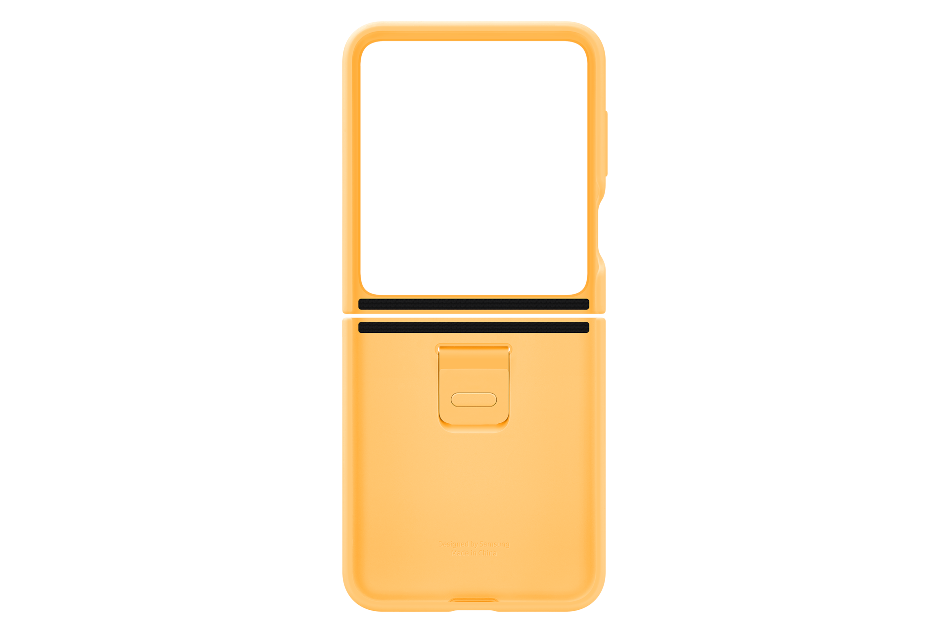 Galaxy Z Flip5 Silicone Case with Ring, Apricot