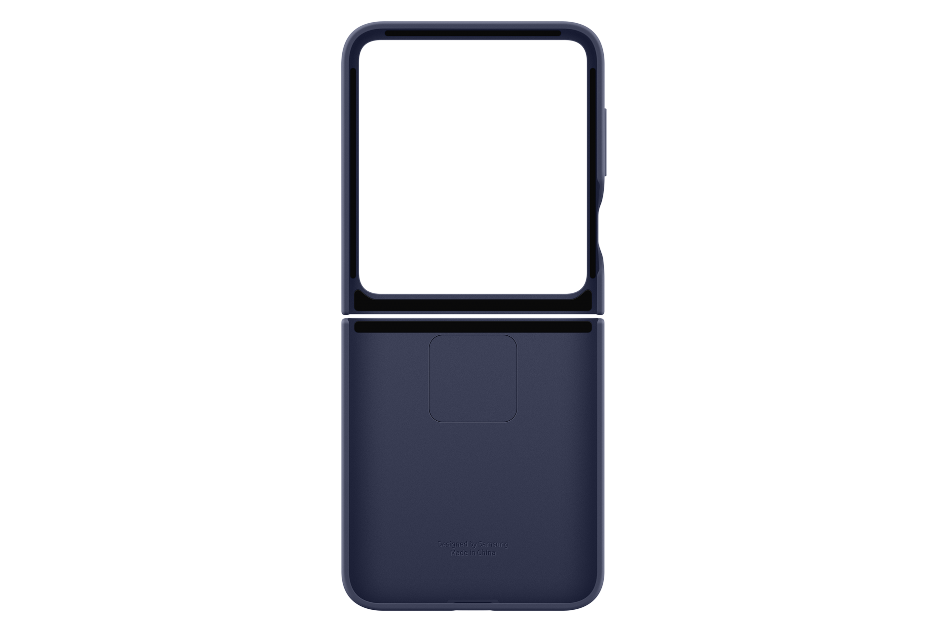 Galaxy Z Flip6 and Galaxy Z Flip7 FE Silicone Case Back Navy 