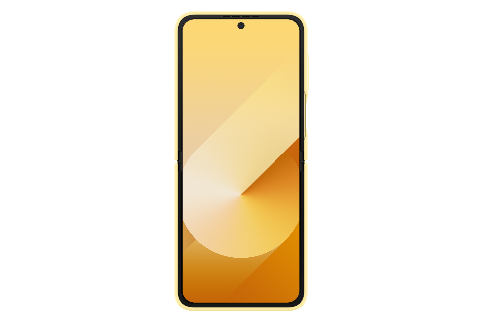 Galaxy Z Flip6 and Galaxy Z Flip7 FE Silicone Case Back Yellow 