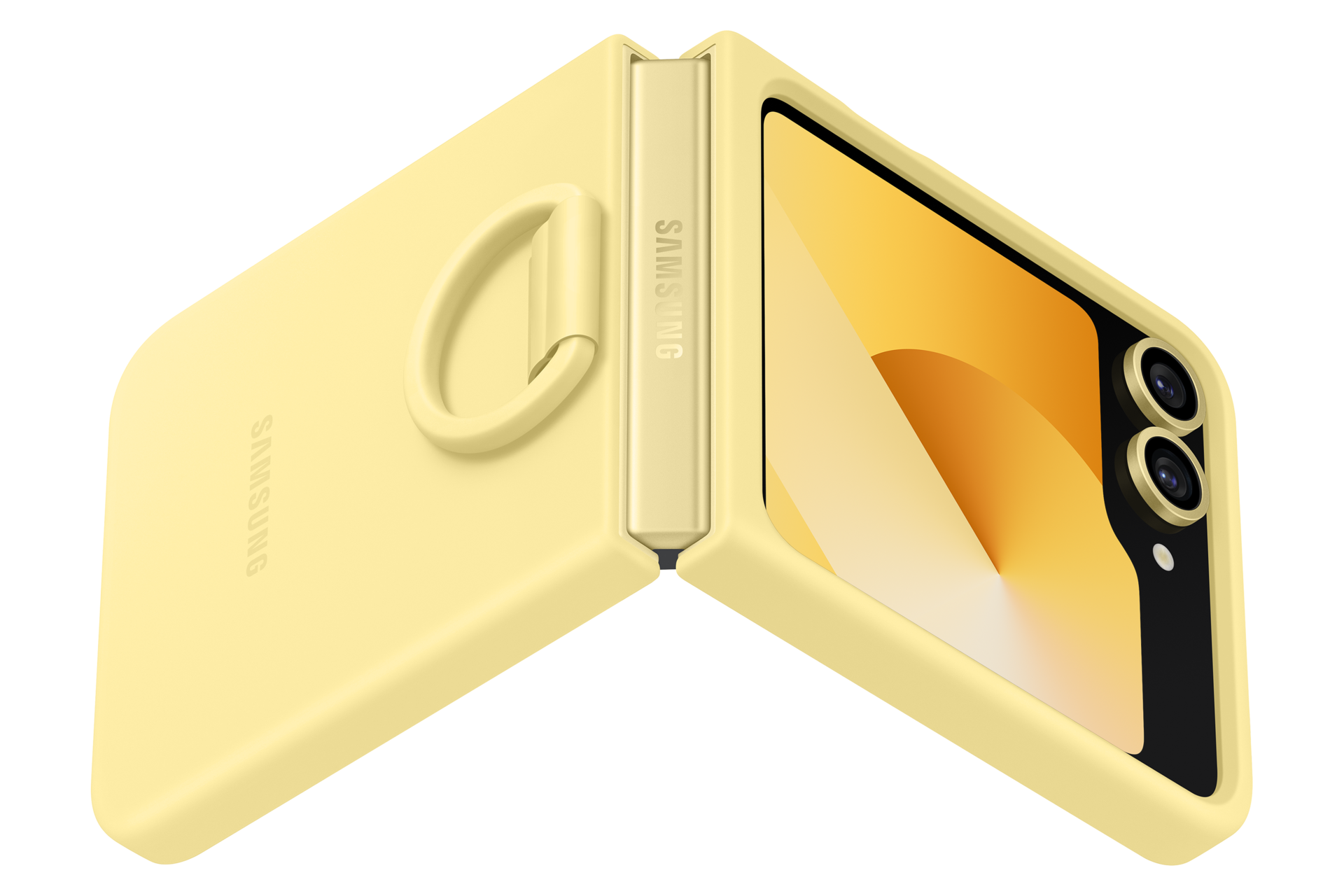 Galaxy Z Flip6 and Galaxy Z Flip7 FE Silicone Case Dynamic Yellow 