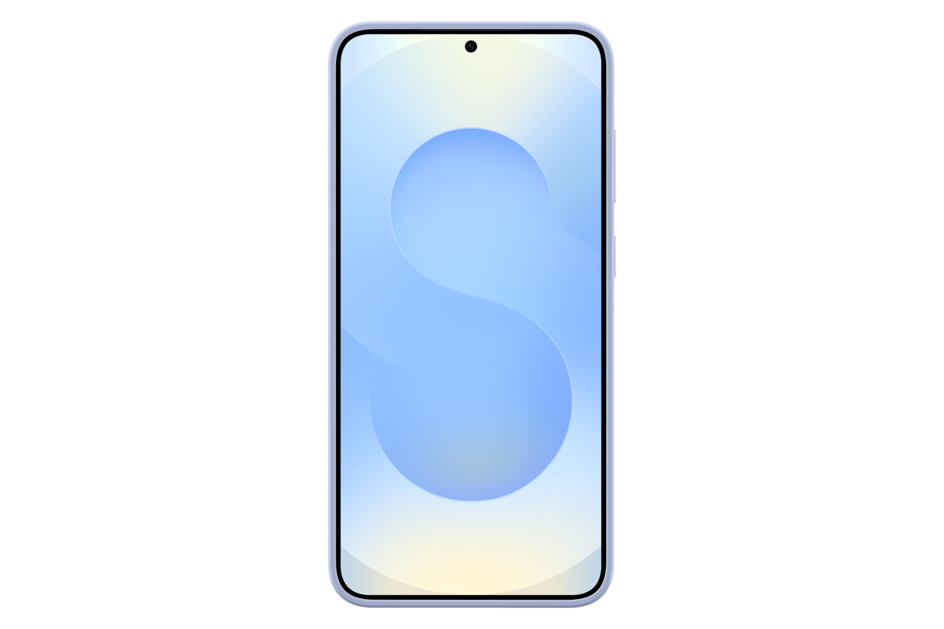 Galaxy S25+ Silicone Case Back Light Blue 