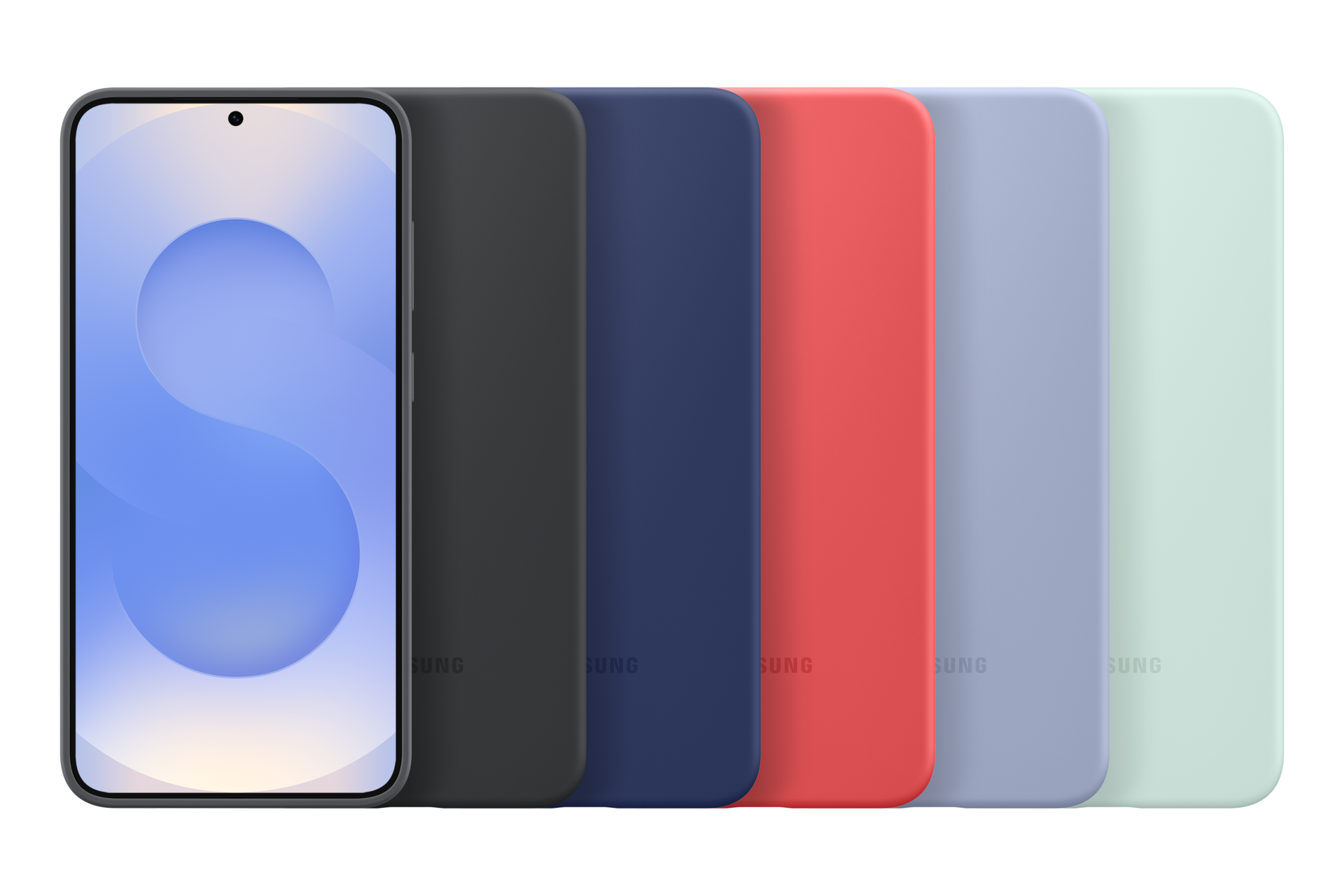 Galaxy S25+ Silicone Case Set-Cut Mint 