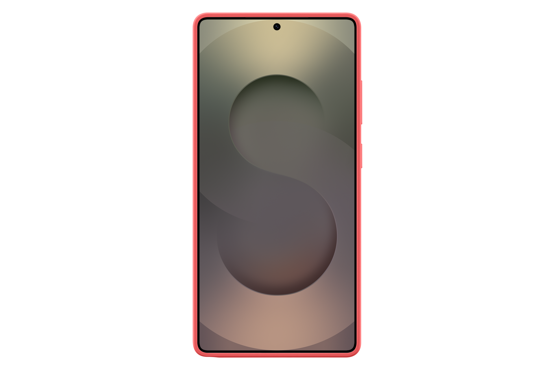 Galaxy S25 Ultra Silicone Case Back Red 
