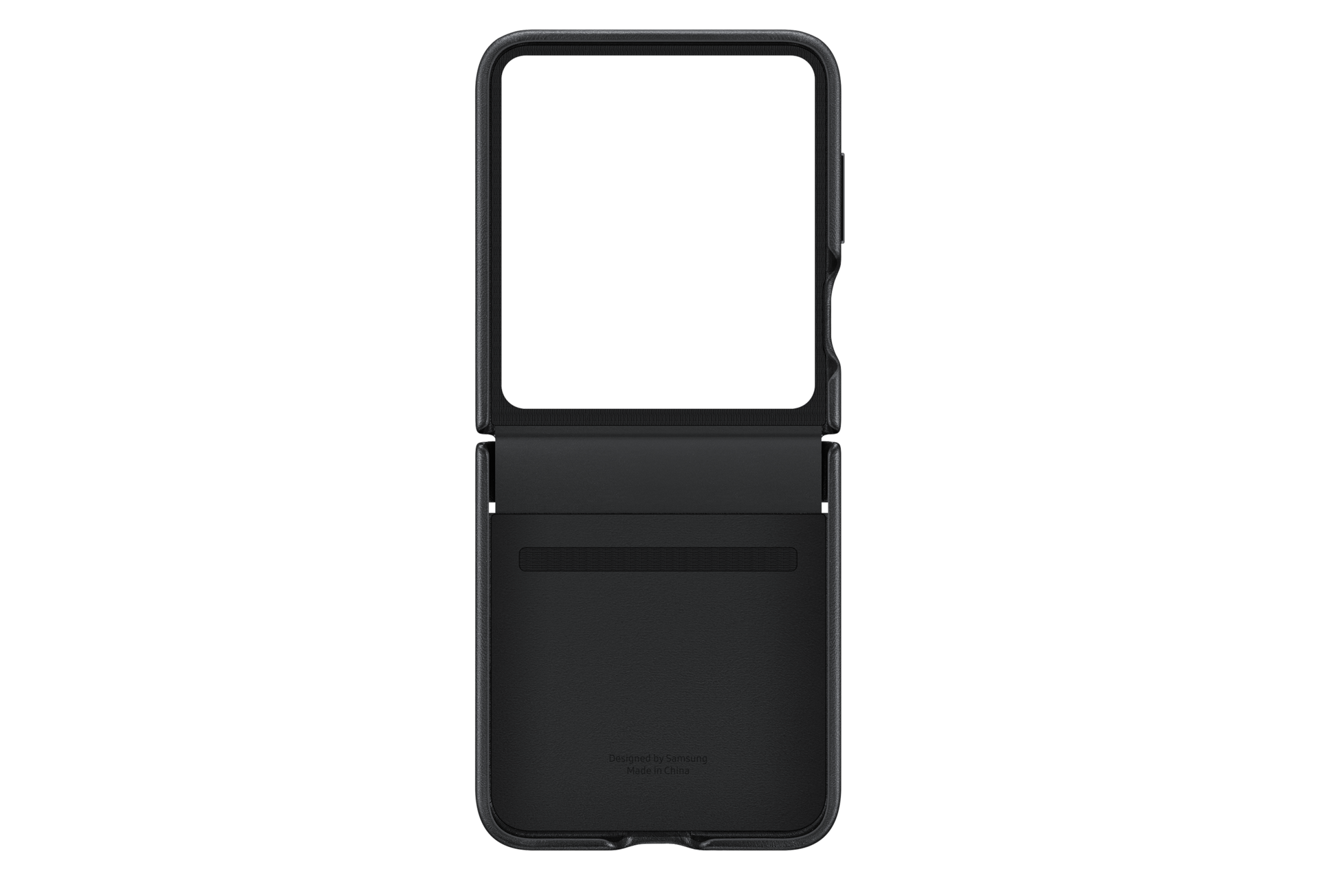 Galaxy Z Flip5 Flap Eco-Leather Case, Black