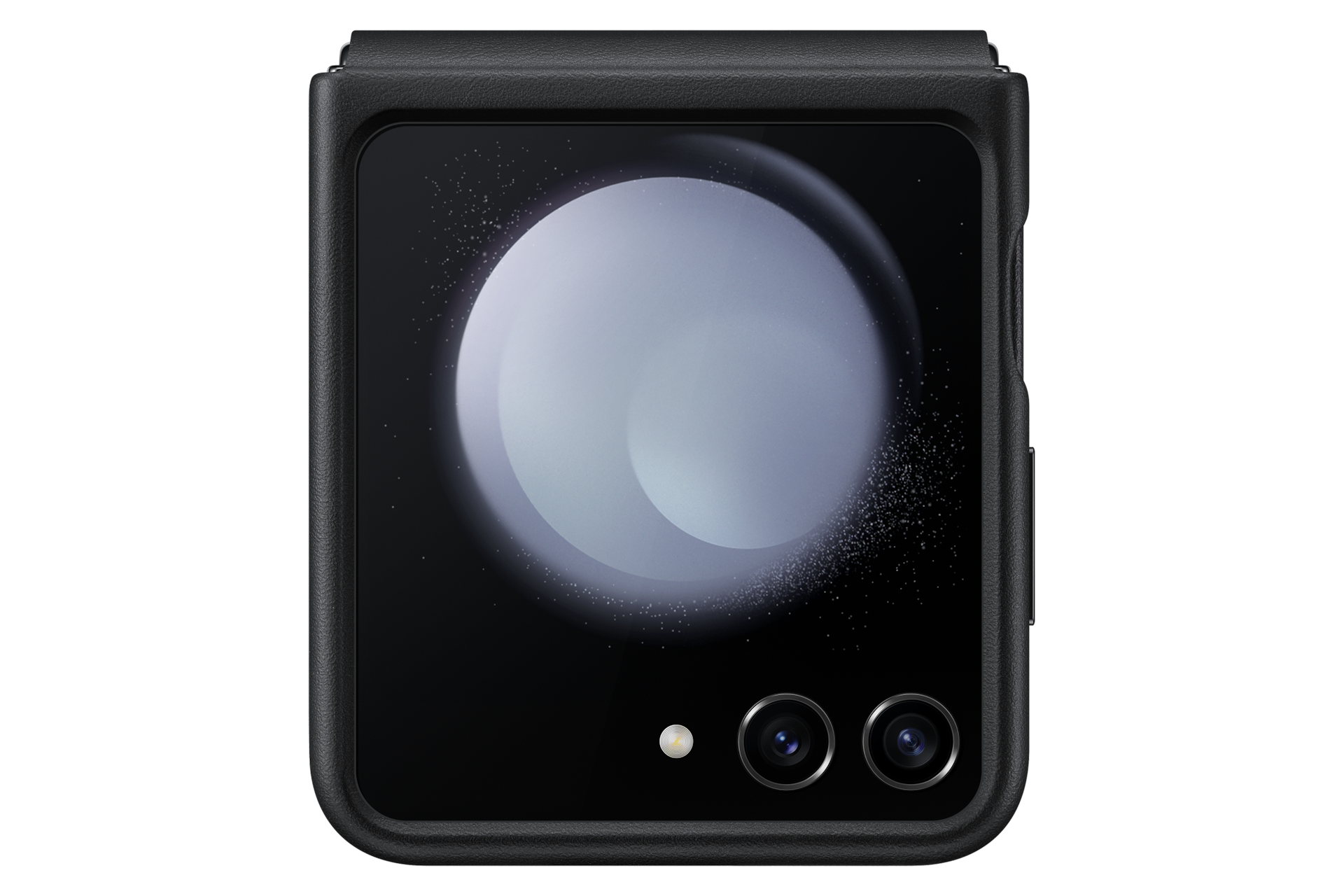 Galaxy Z Flip5 Flap Eco-Leather Case, Black