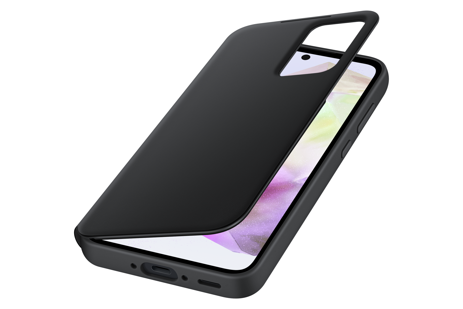 Galaxy A35 5G S-View Wallet Case Dynamic Black 