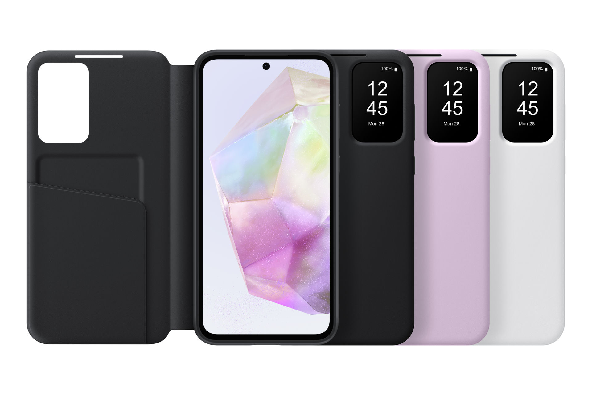 Galaxy A35 5G S-View Wallet Case Set-Cut Lavender 