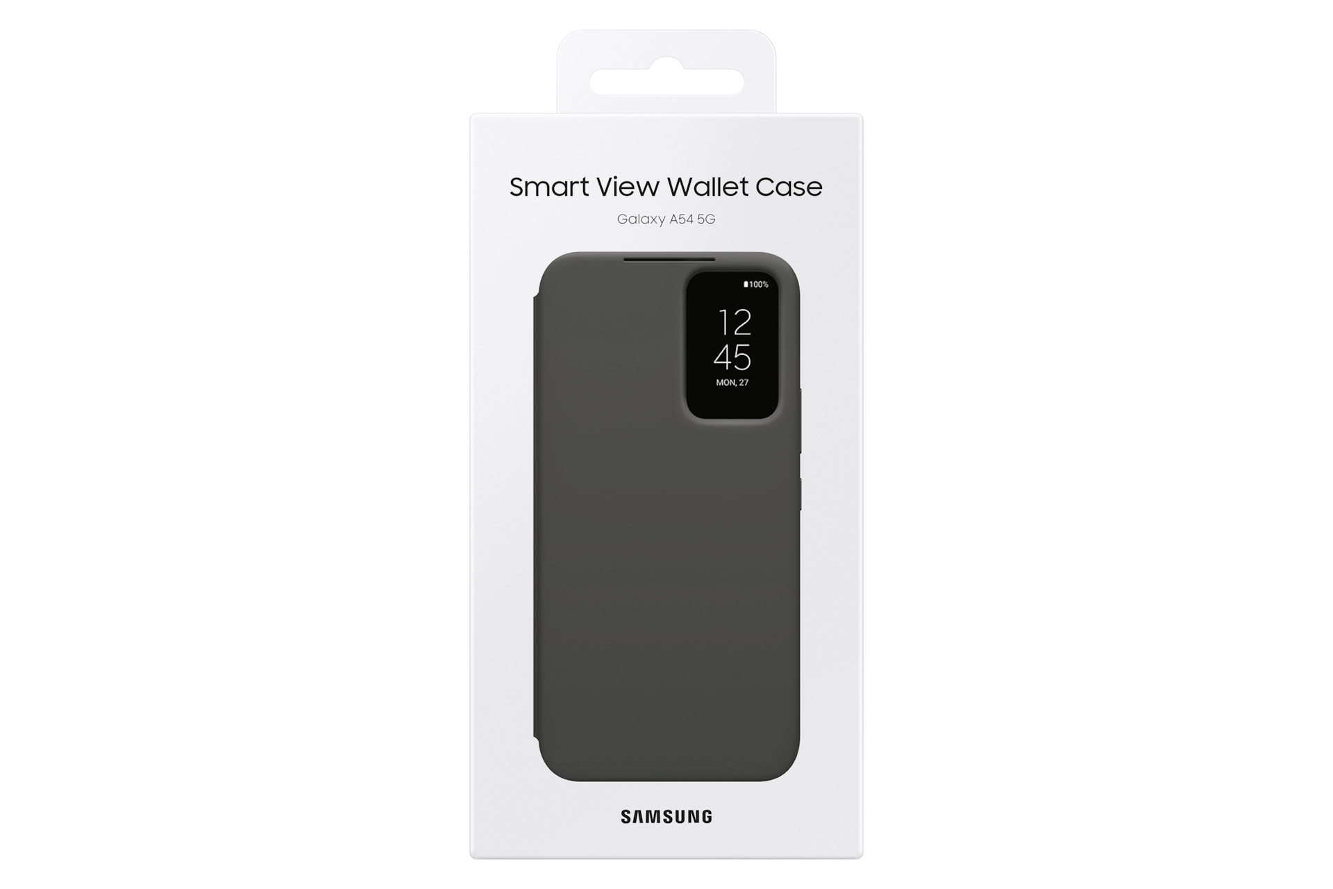 S-View Wallet Case for Galaxy A54 5G, Black