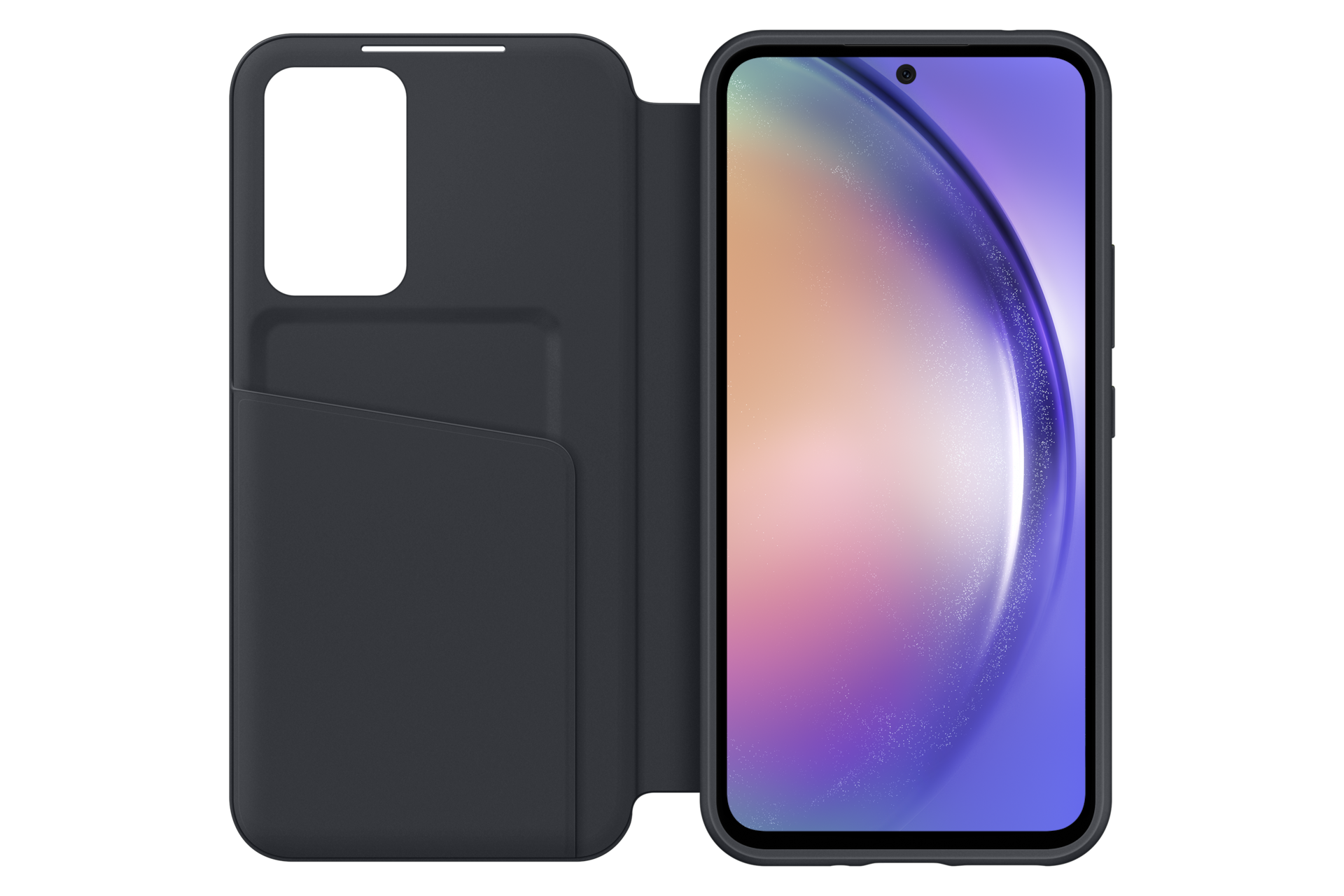 S-View Wallet Case for Galaxy A54 5G, Black