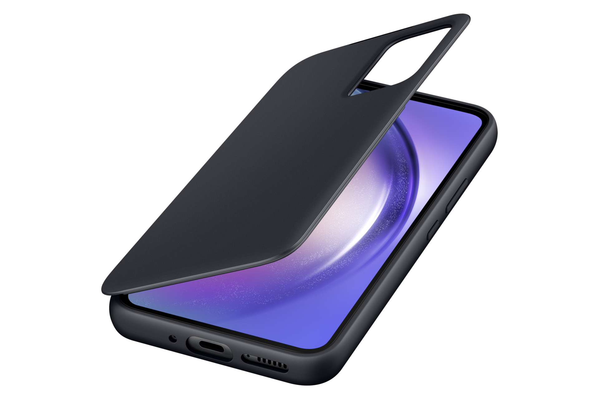 S-View Wallet Case for Galaxy A54 5G, Black