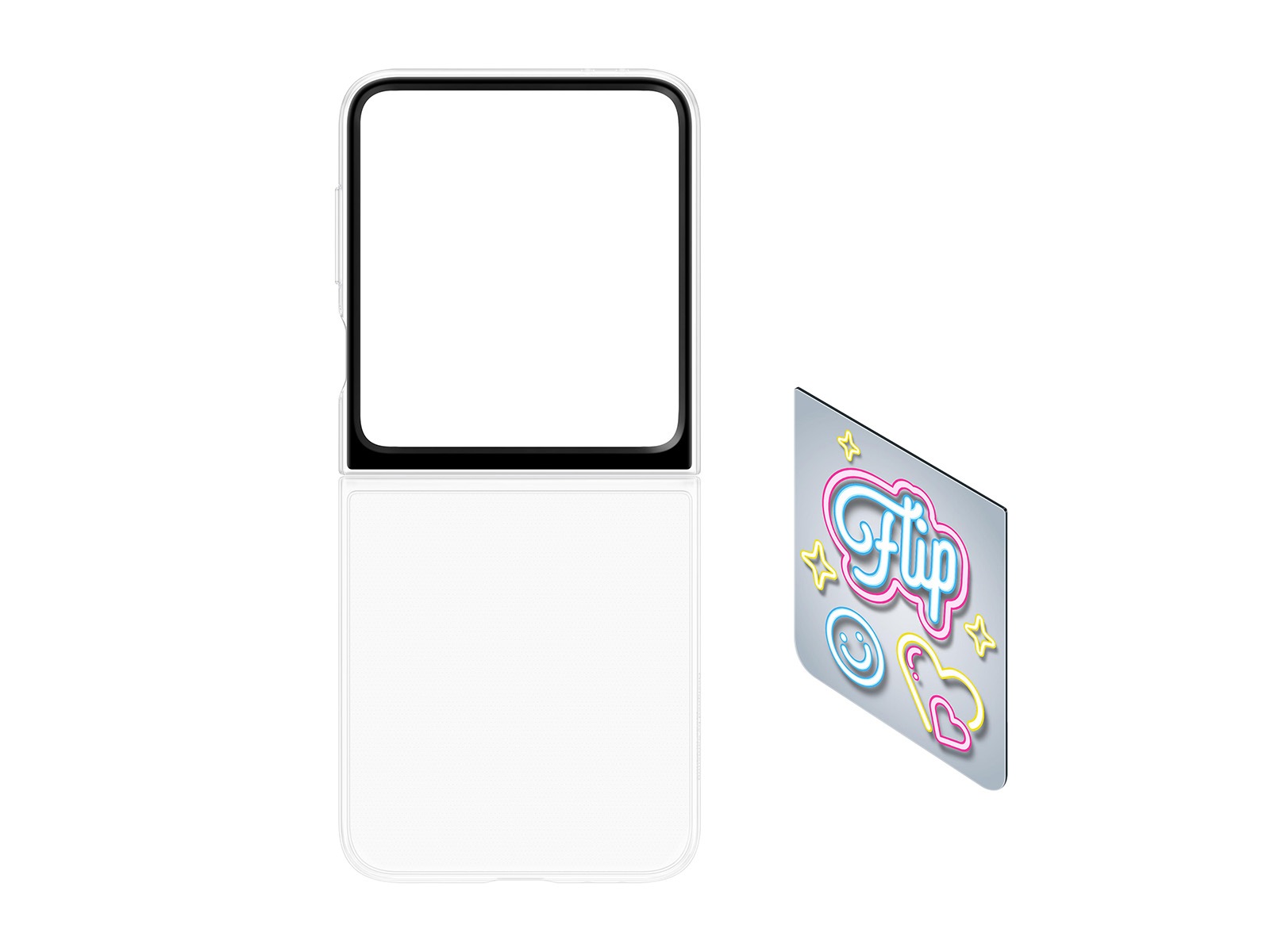 Thumbnail image of Galaxy Z Flip6 and Galaxy Z Flip7 FE Flipsuit Case with LED, Transparent