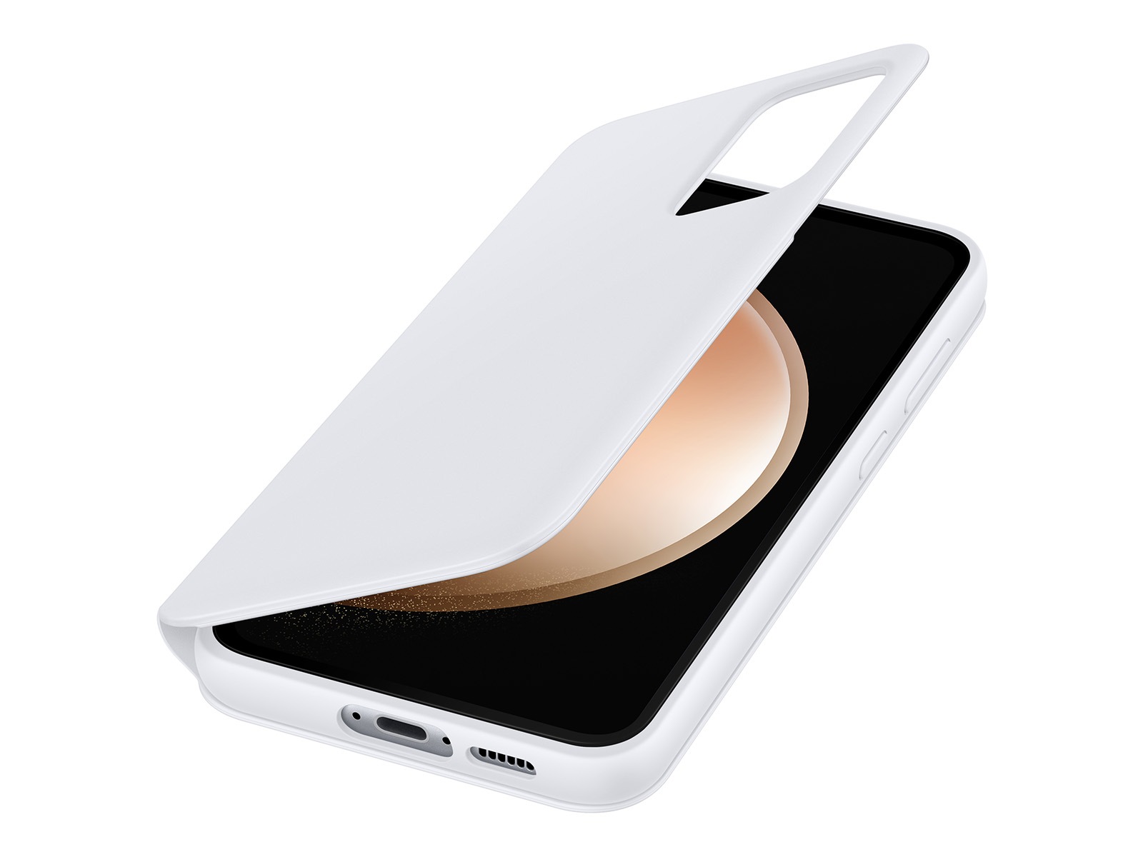 Galaxy S23 FE Smart View Wallet Case Dynamic White 