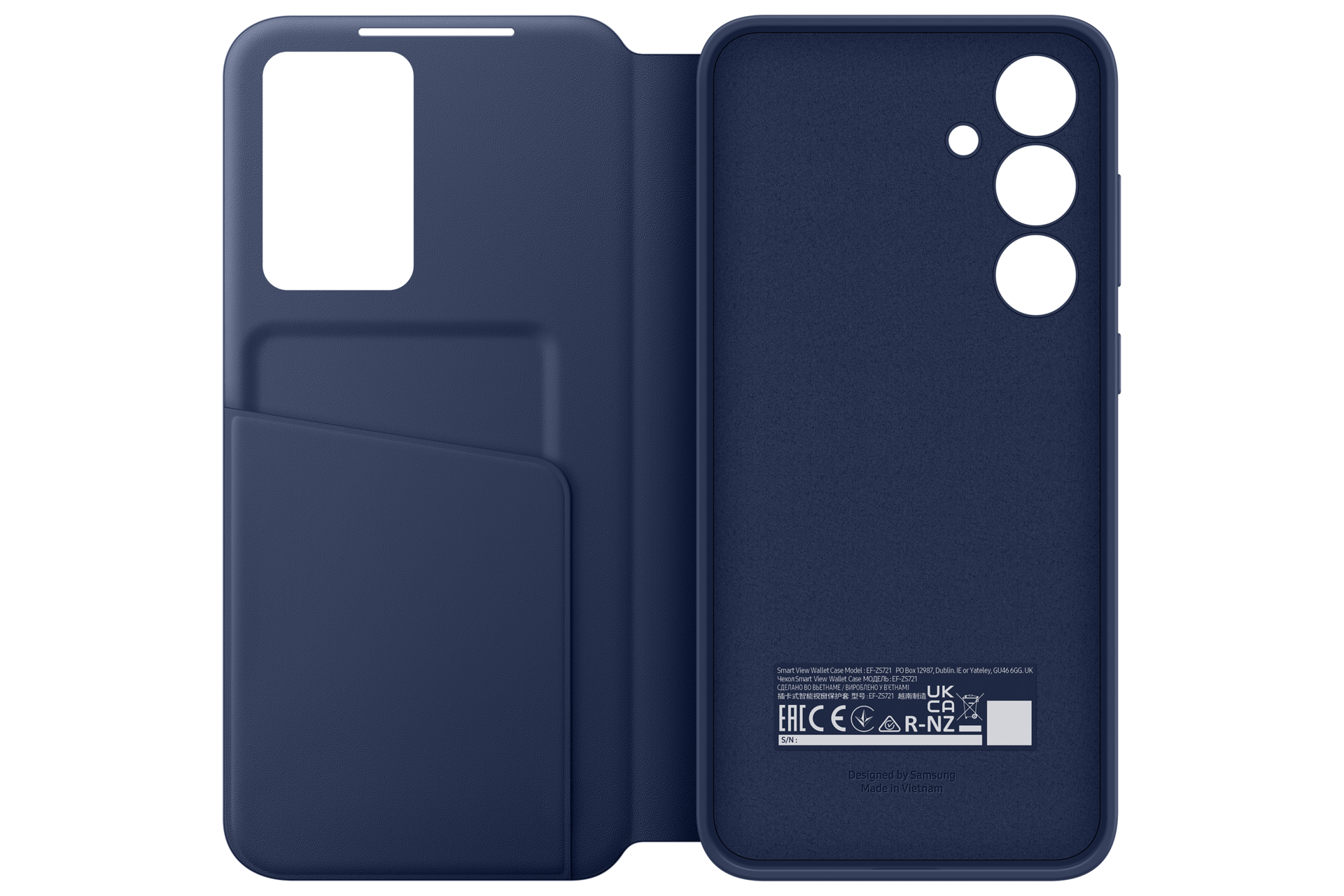 Galaxy S24 FE Wallet Case Front-Open Blue 