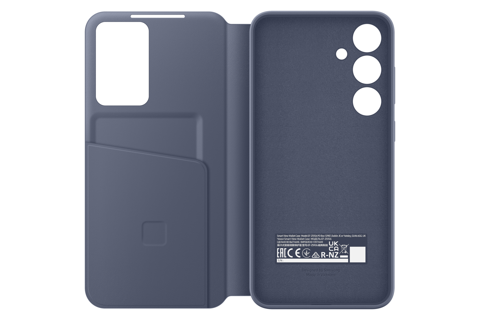 Galaxy S24+ S-View Wallet Case Front-Open Violet 