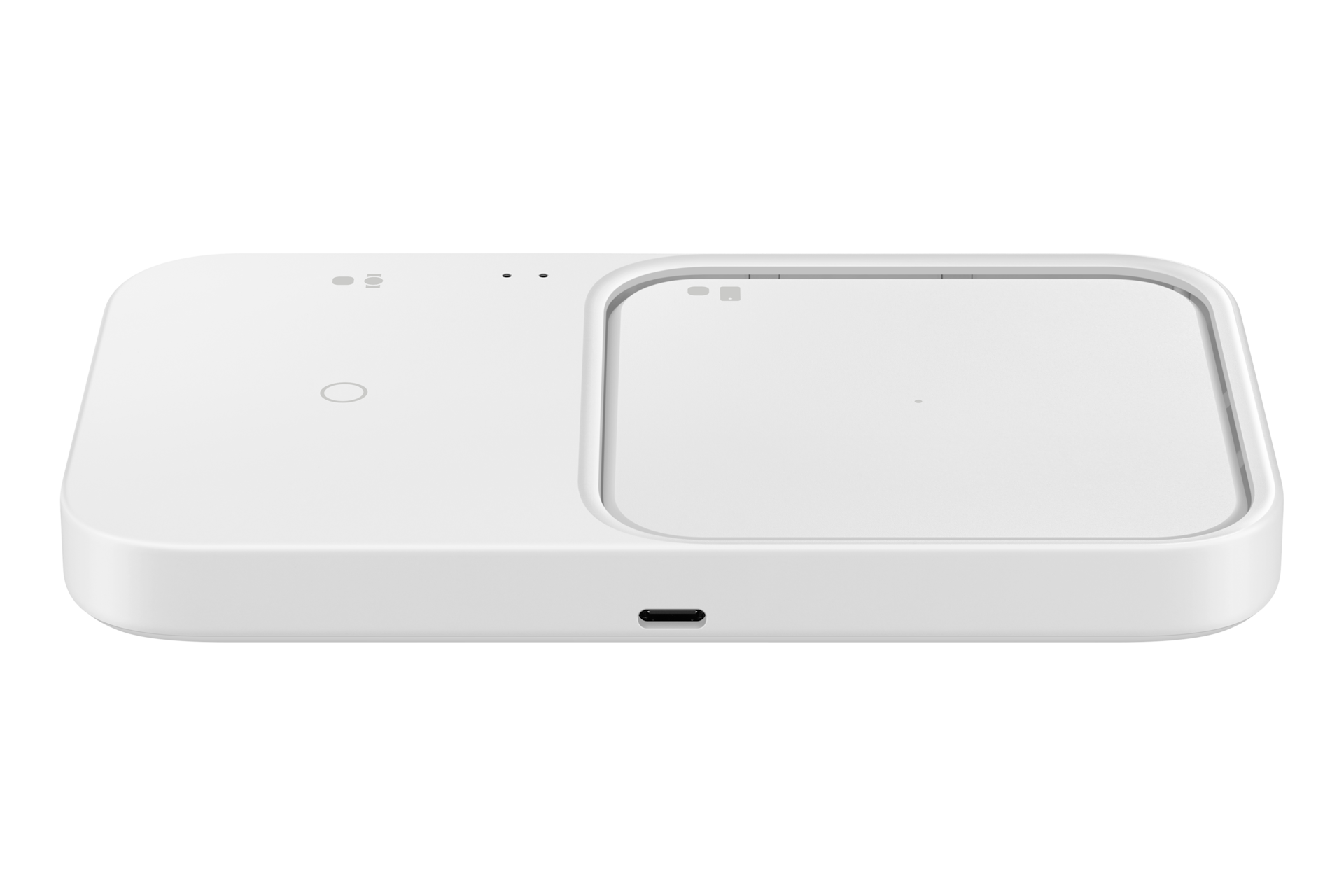 15W Wireless Charger Duo Cable Front-2 White 