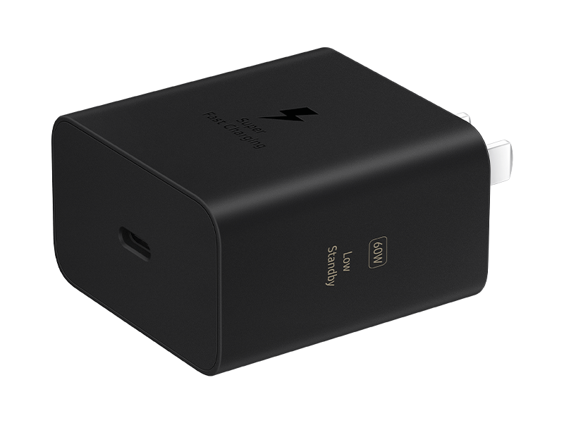 60W PD Power Adapter L-Perspective Black 