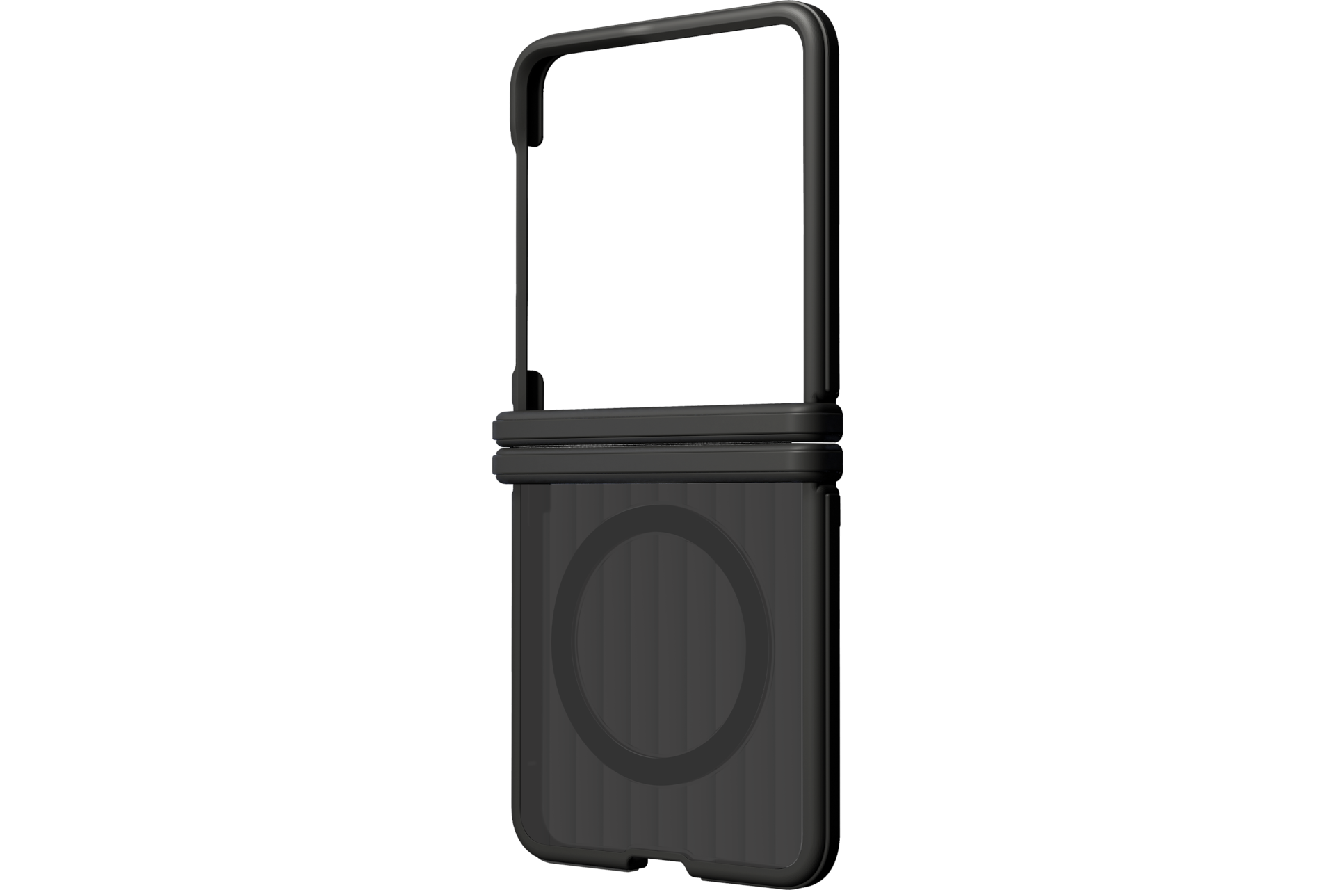 Galaxy Z Flip8 Hybrid Shield Magnet Case, Black Black