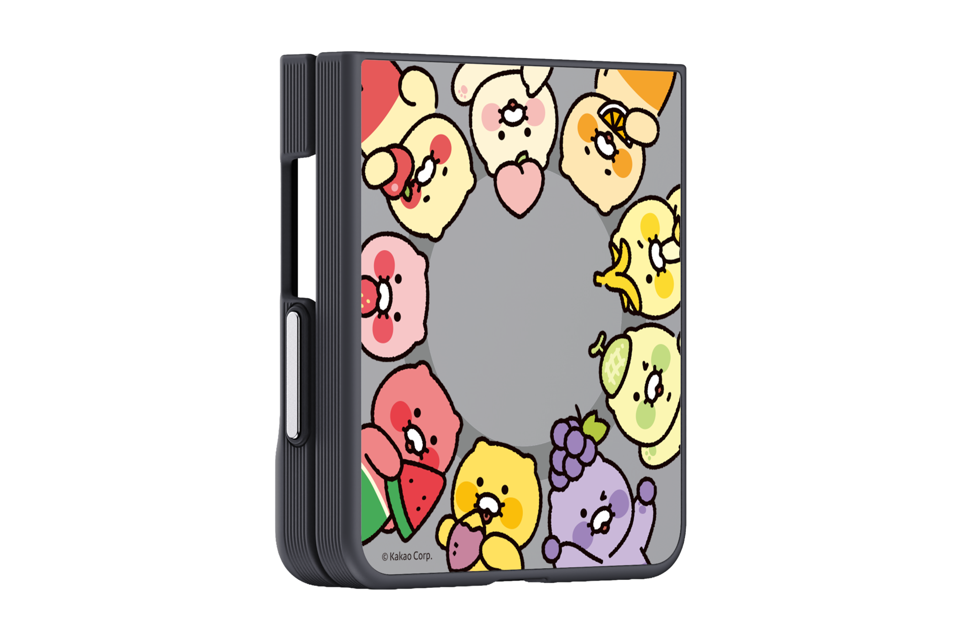 Galaxy Z Flip8 Mirror Maget Case (Kakao Friends), Brown Brown