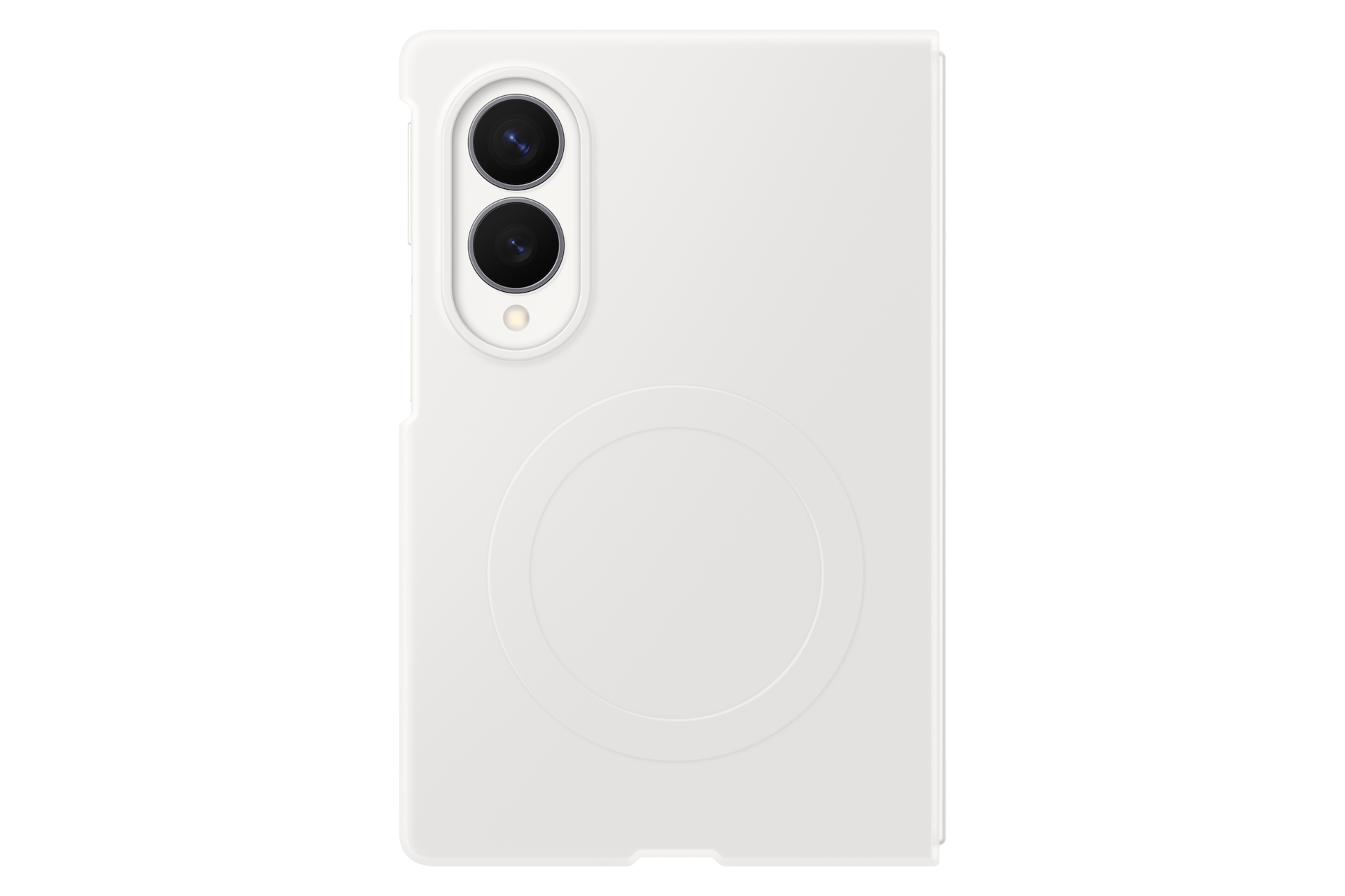 Galaxy Z Fold8 Silicone Magnet Case Front3 Cream 