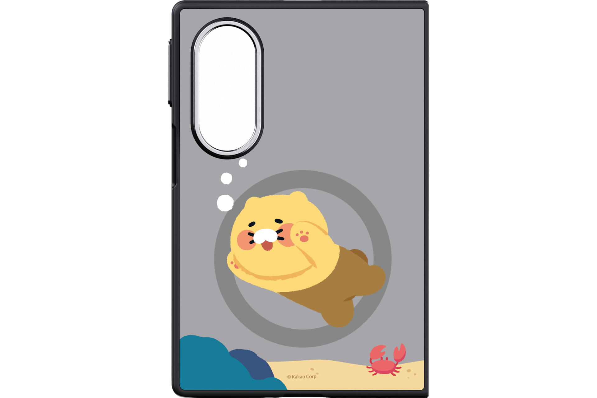 Galaxy Z Fold8 Mirror Magnet Case (Kakao Friends), Brown| Mobile