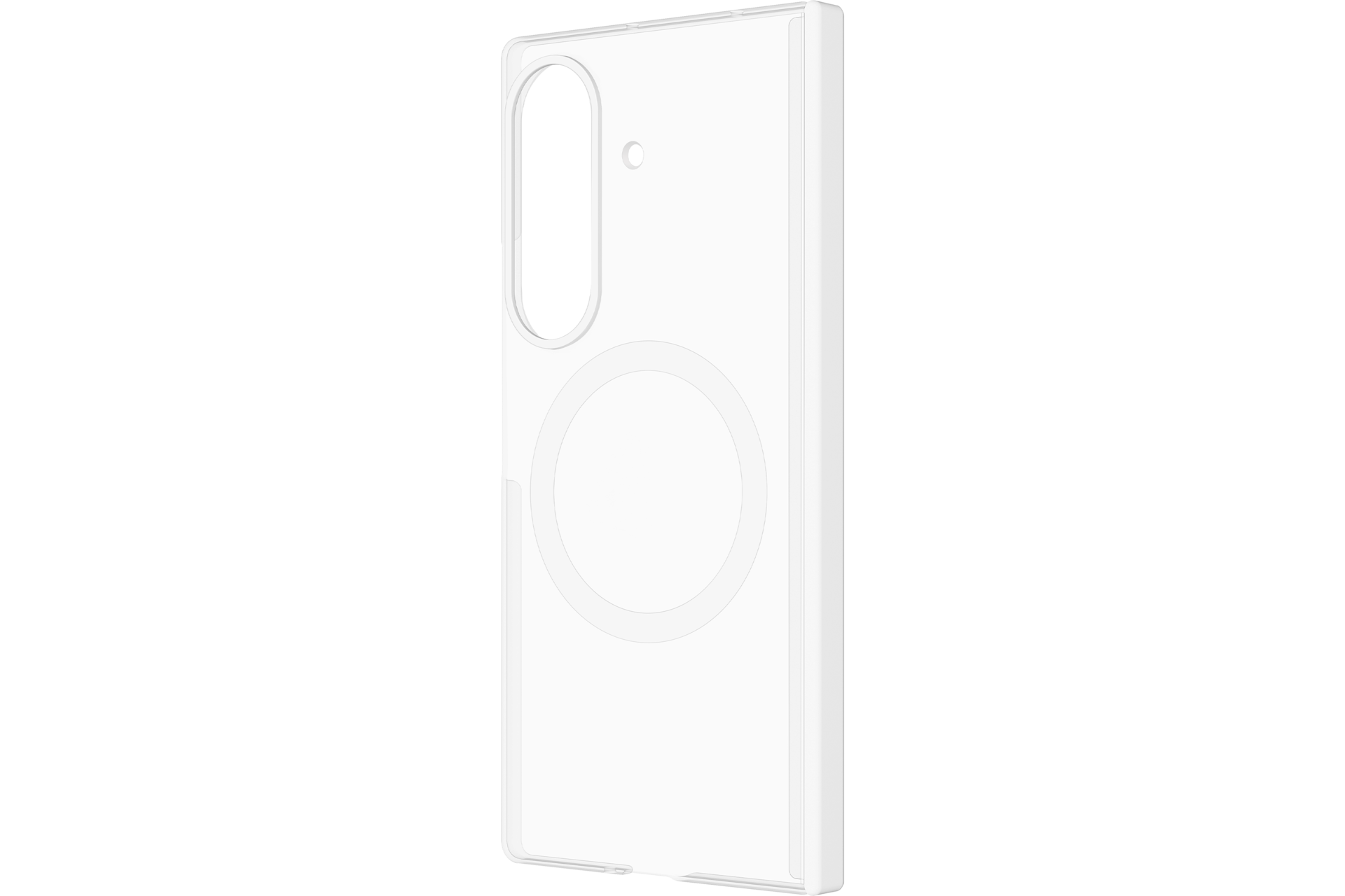 Galaxy Z Fold8 Ultra Hinge Protection Magnet Case, Transparent Side Transparent 