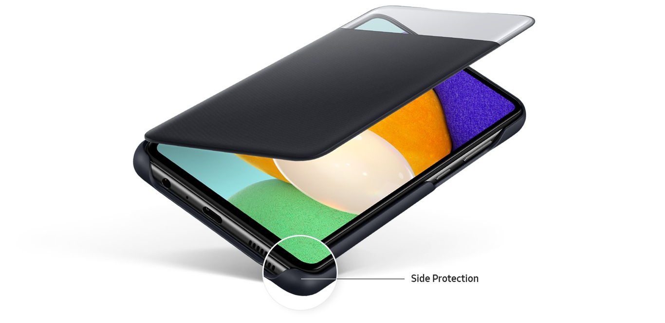 Galaxy A52 | A52 5G Smart S View Wallet Cover black | Samsung US