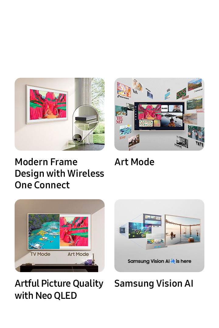 65" Class The Frame Pro Neo QLED 4K TV, Art Smart TV, LS03FWD | Samsung US