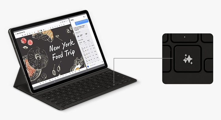 Book Cover Keyboard Slim - AI Key - EF-DX620 | Samsung US