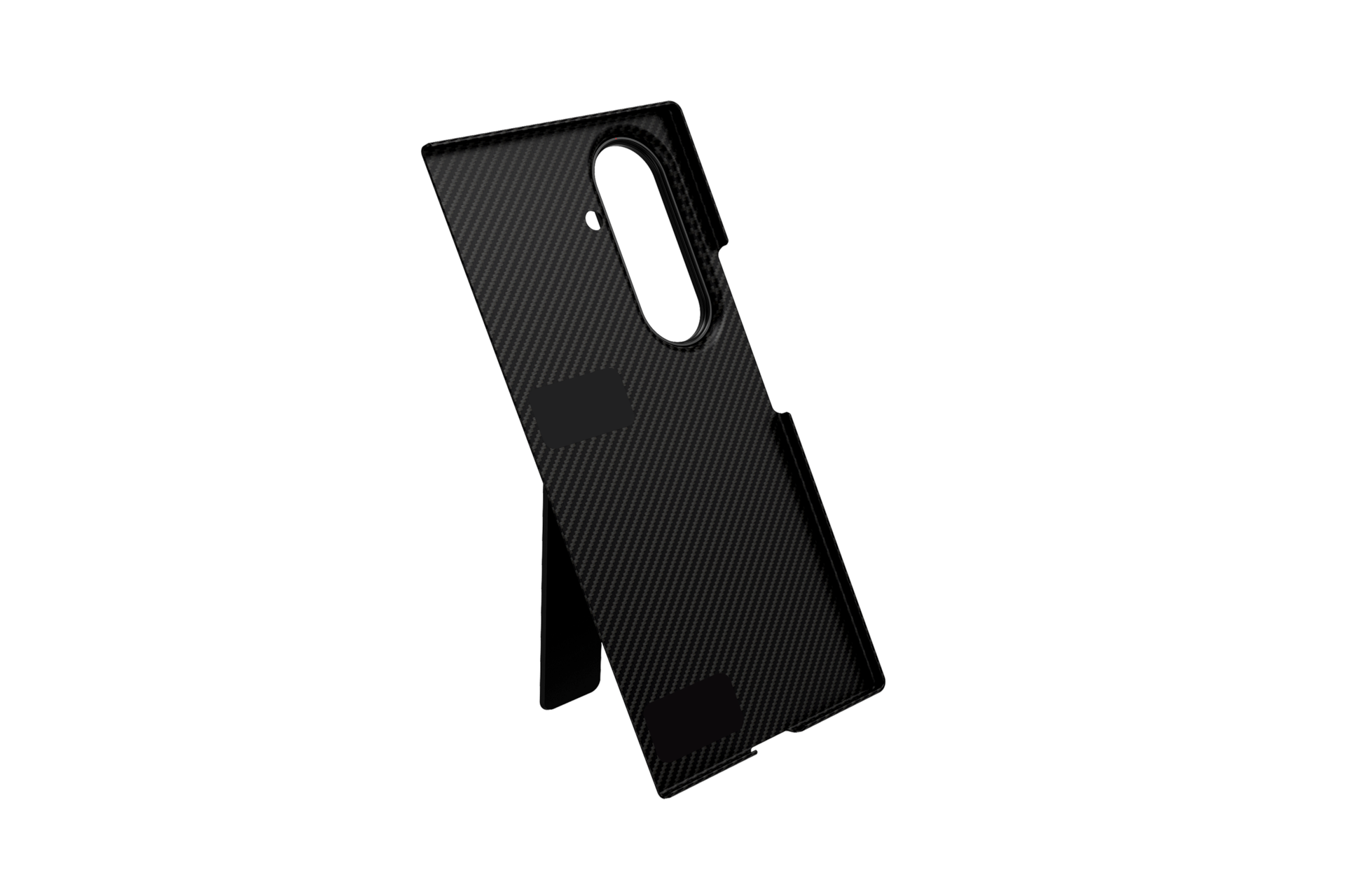 Galaxy Z TriFold Carbon Standing Case SideOver Black 