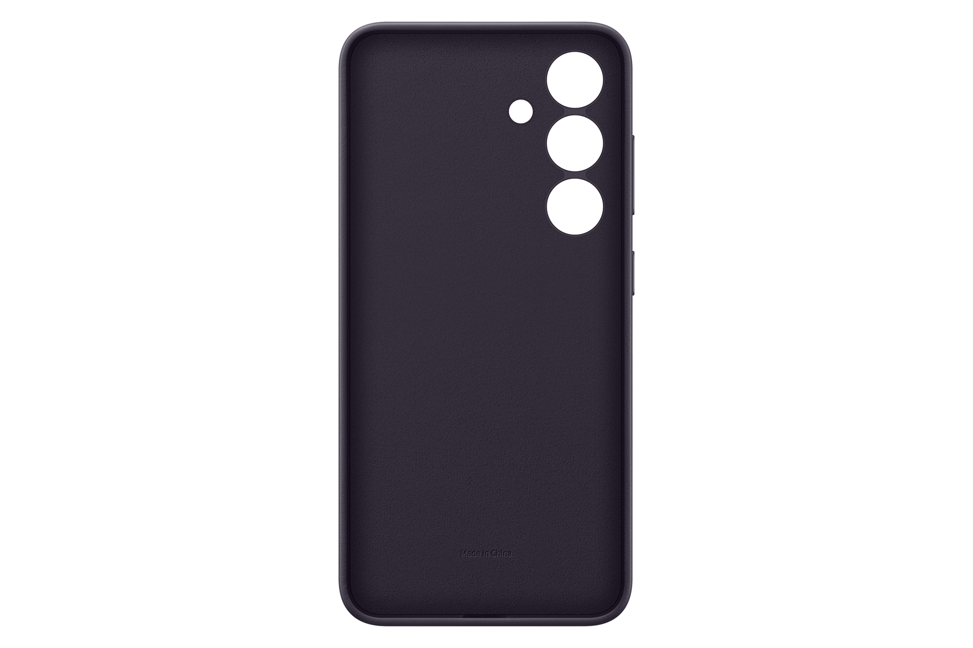 Vegan Leather Case for Galaxy S24 Back Dark Violet 