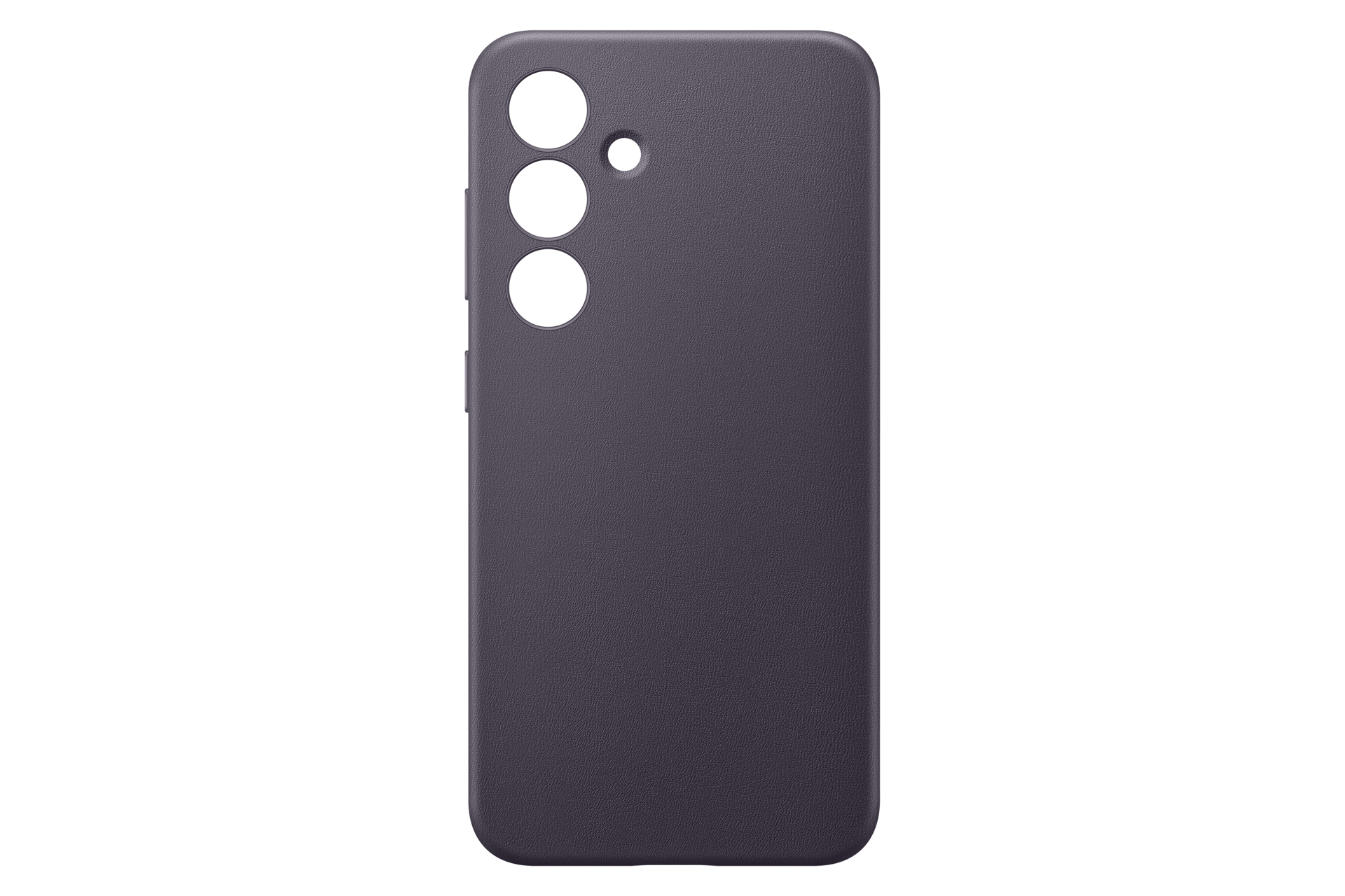 Vegan Leather Case for Galaxy S24 Front2 Dark Violet 