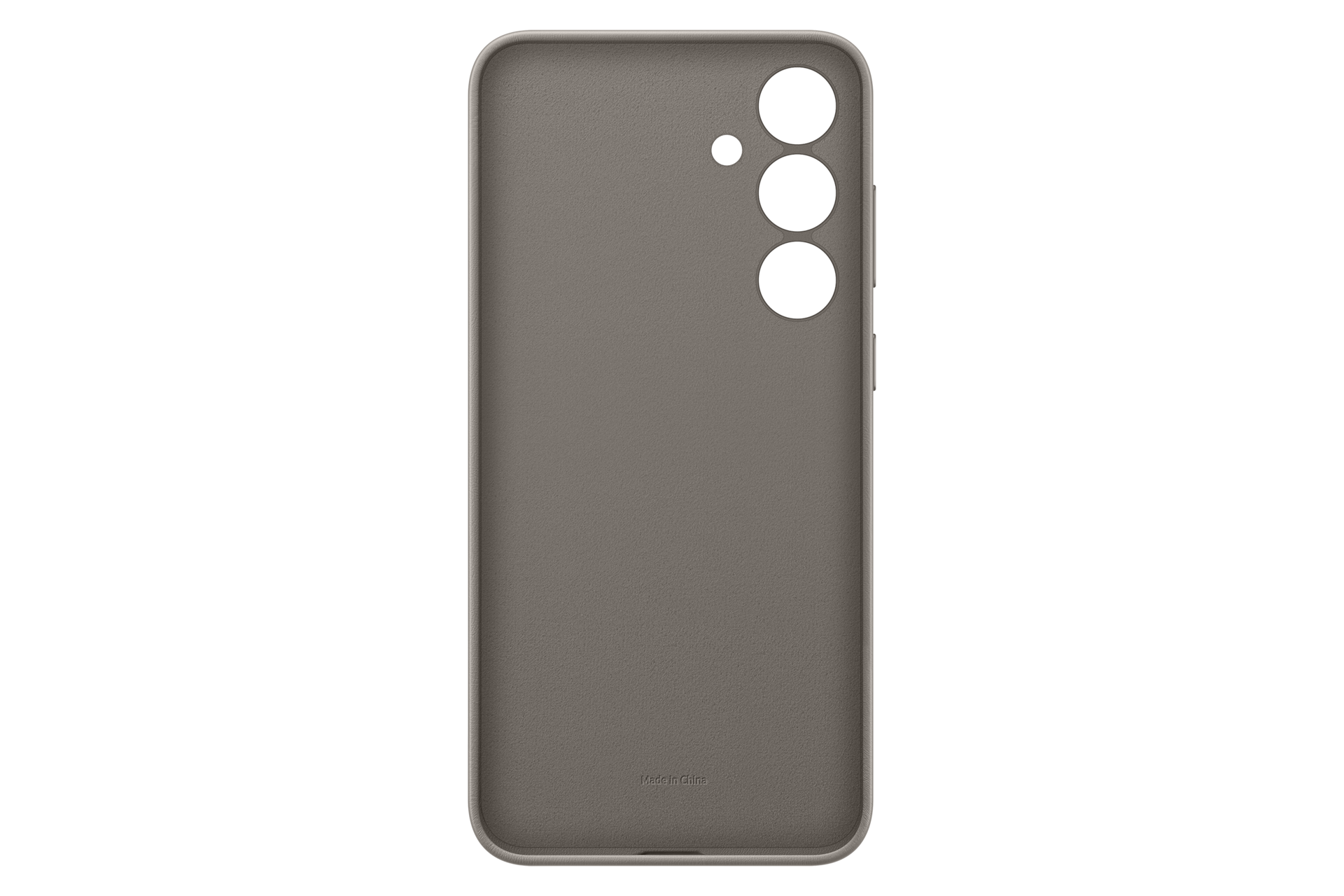 Vegan Leather Case for Galaxy S24+ Back Taupe 