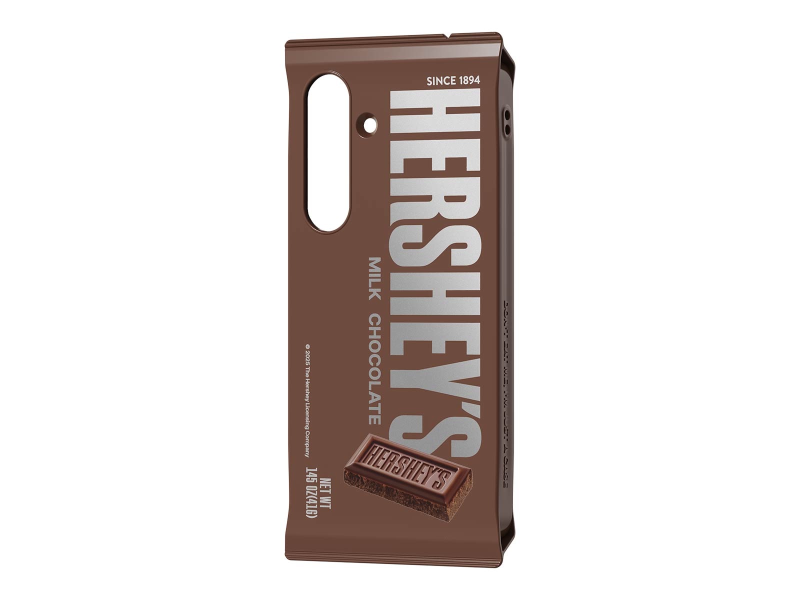 Galaxy S25 Hershey's Milk Chocolate Snack Case Front-1 Brown 