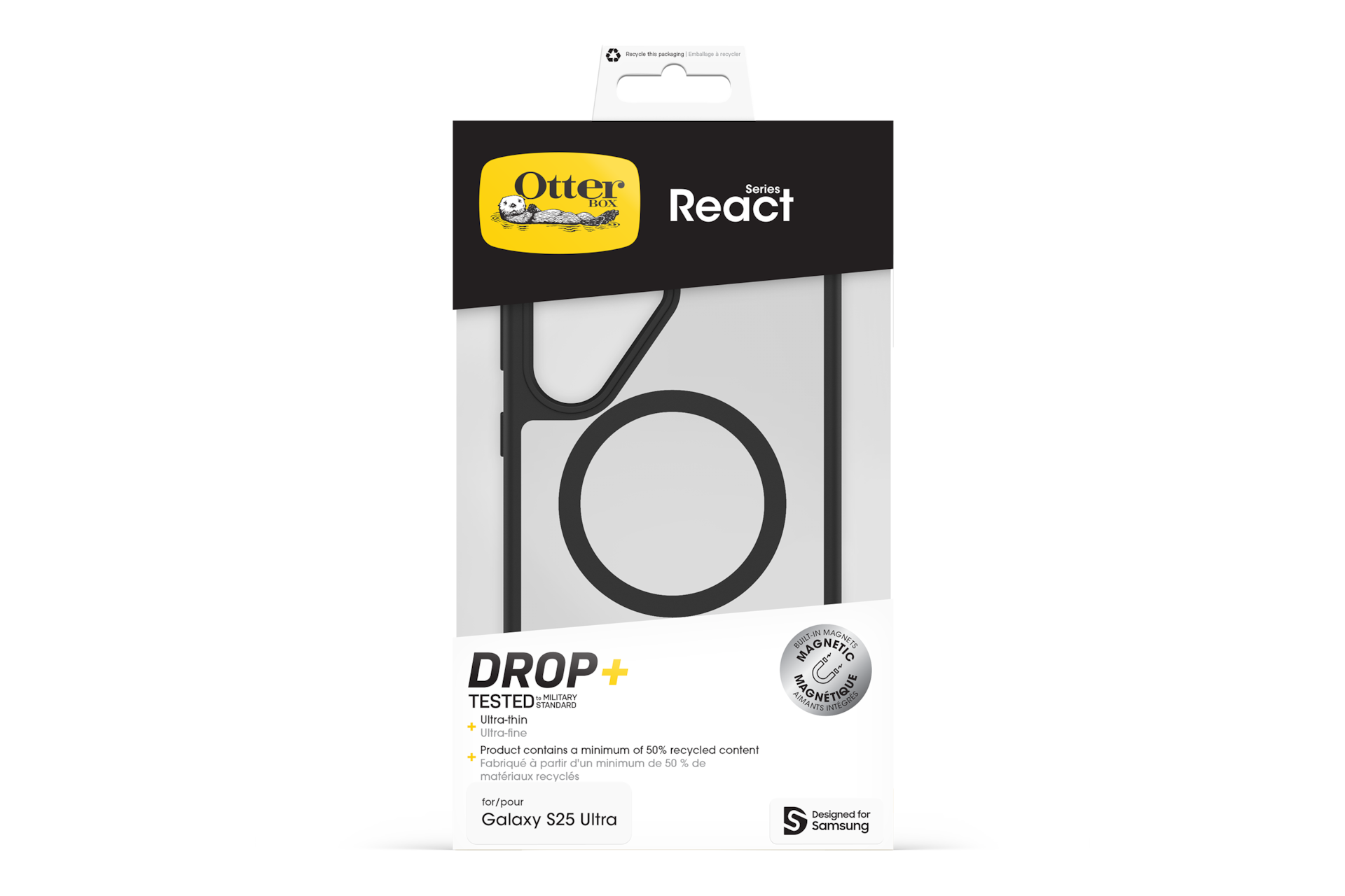 Galaxy S25 Ultra OtterBox case Set Black Crystal 