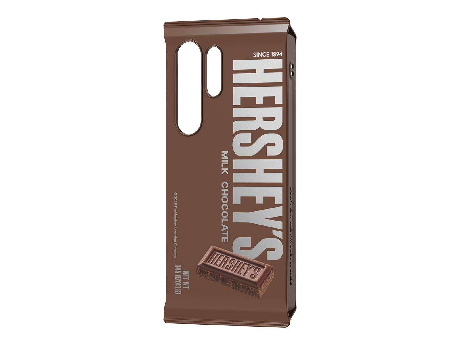 Galaxy S25 Ultra Hershey's Milk Chocolate Snack Case Brown White Glass