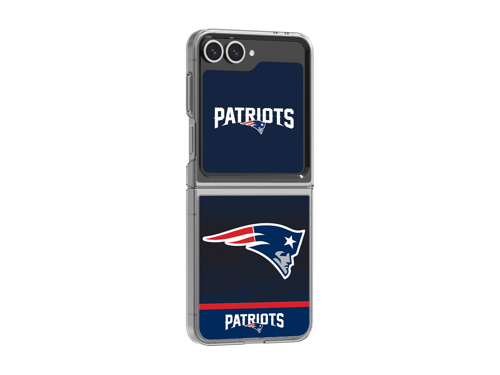 New England Patriots Galaxy Z Flip6 and Galaxy Z Flip7 FE Flipsuit Case &amp; Card New England Patriots