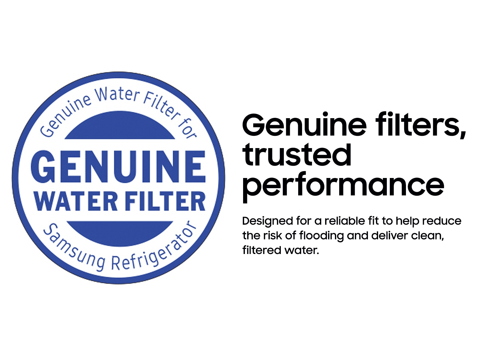Water Filter Refrigerator Accessory with Fresh filtered Water with Certified performance White