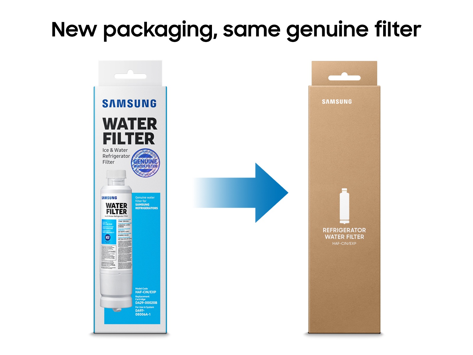 HAF-QIN Refrigerator Water Filter White
