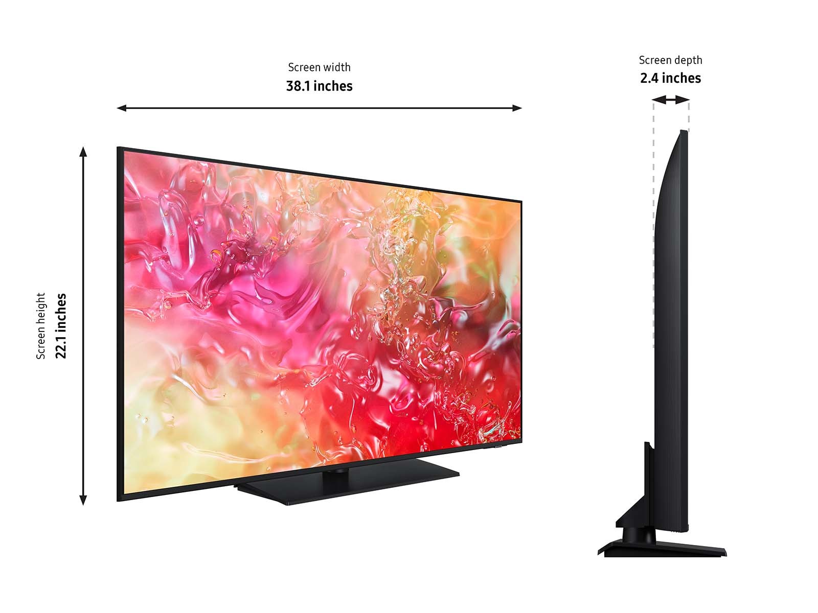 43 Samsung HU701F Smart Hospitality TV with Casting, Large OTT Library, and Pro Black