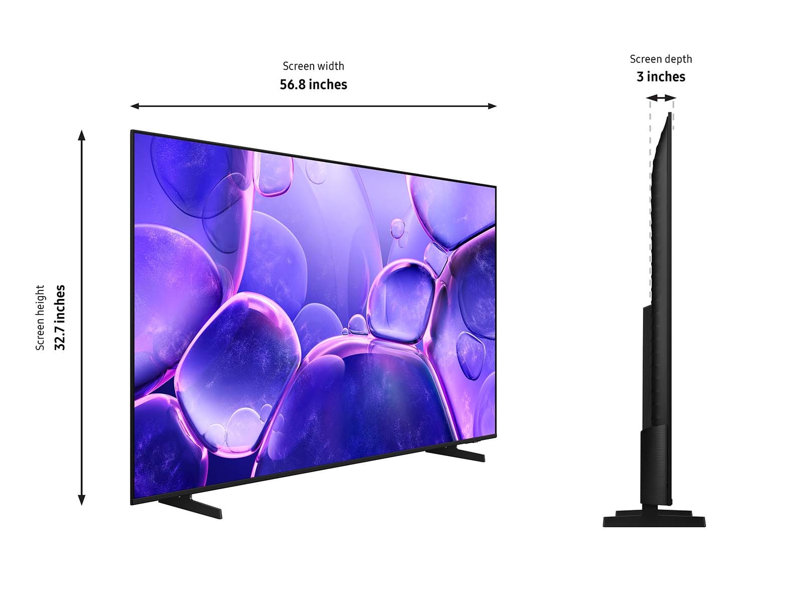 65 Samsung HU600F Non-Smart Hospitality TV with Pro Black