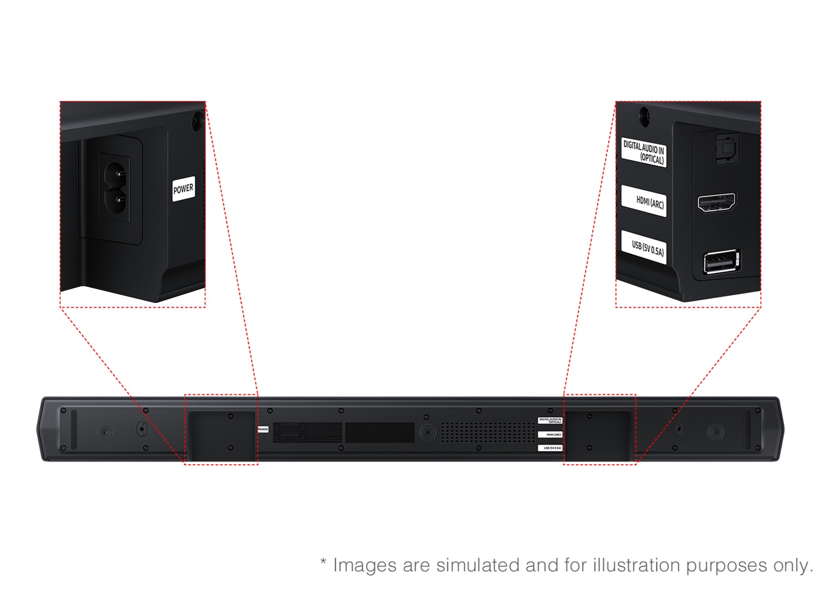 B-series Soundbar HW-B550F 2.1 ch Subwoofer (2025) Black
